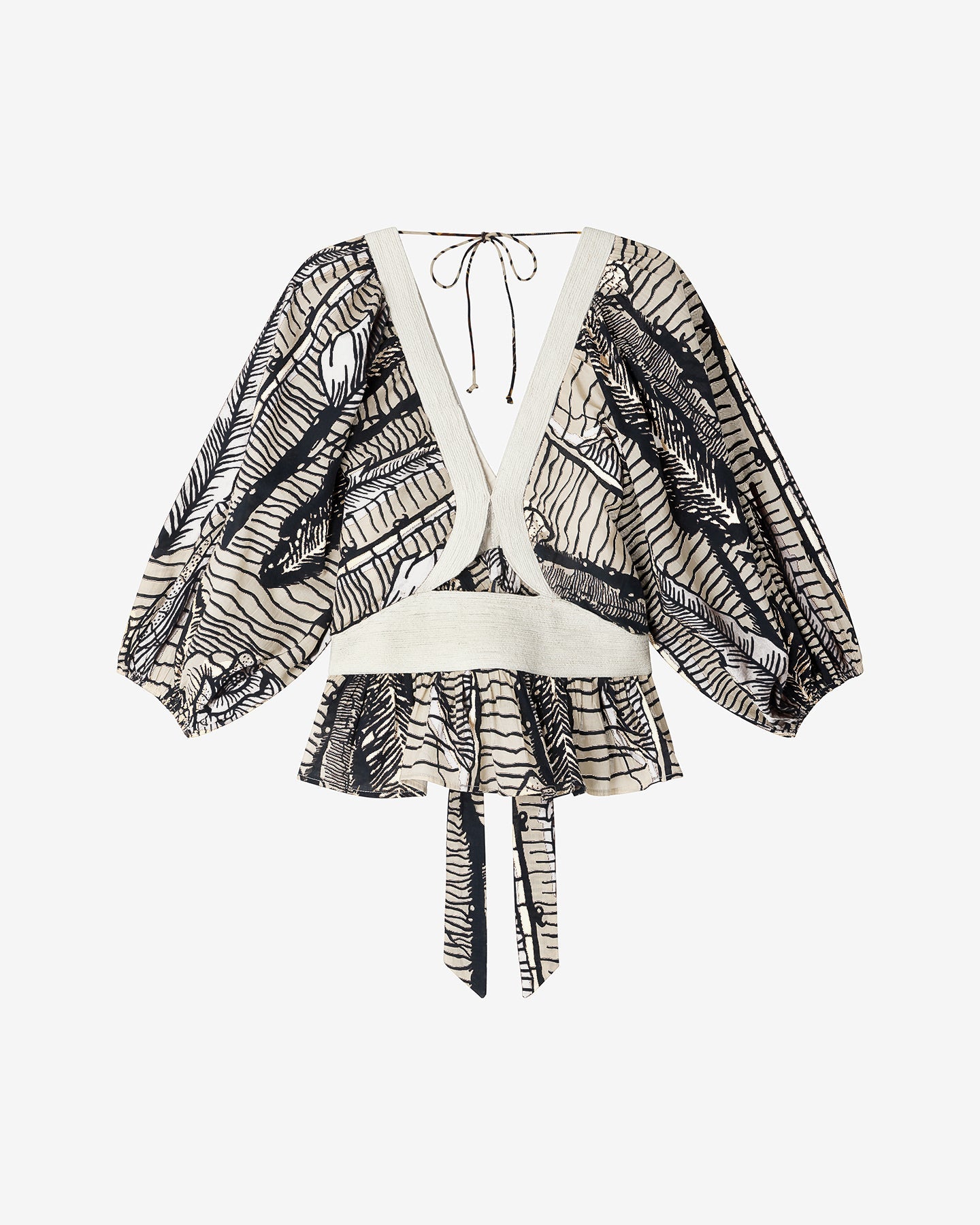 Blouse Dalma - Imprimé Marron