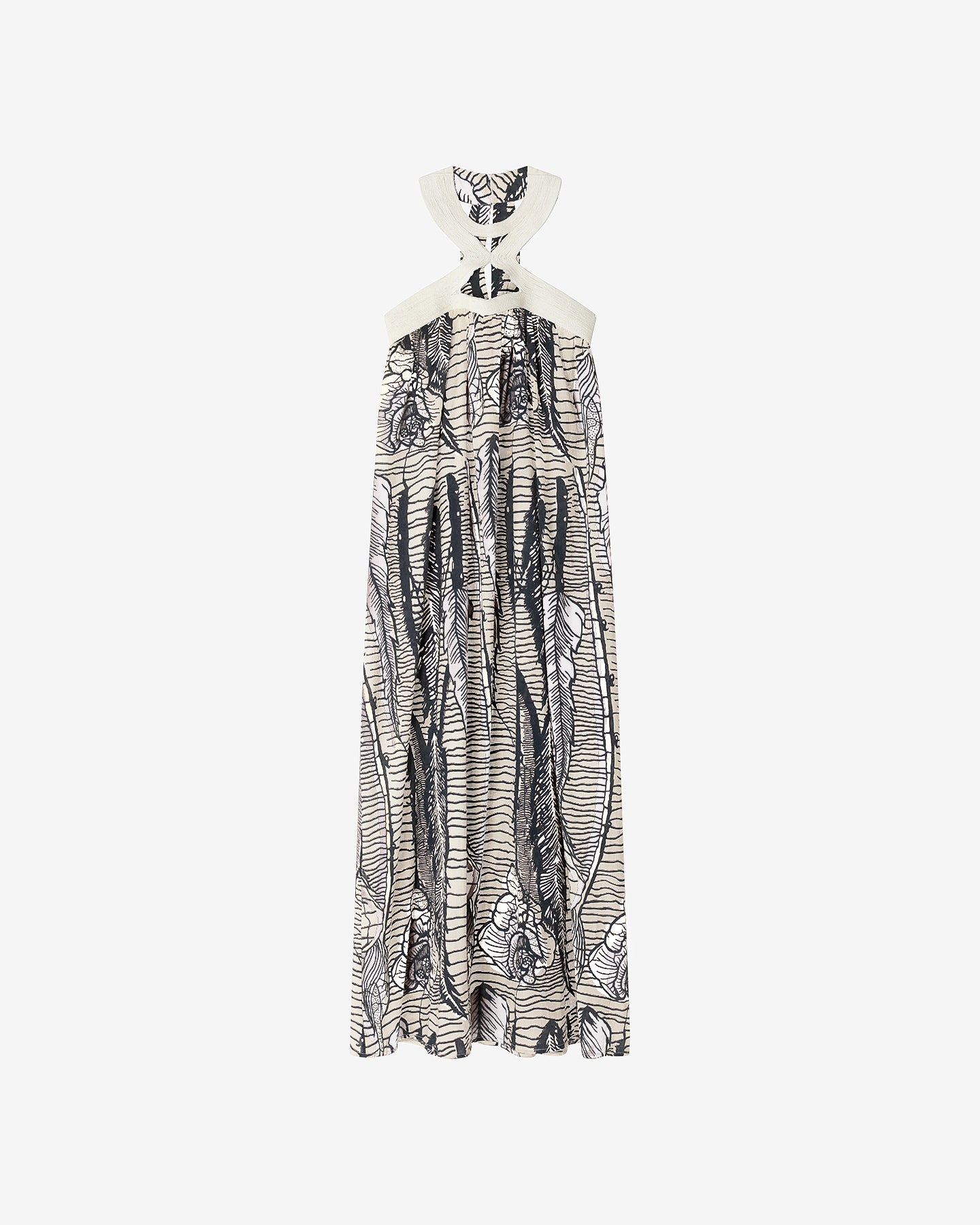 Robe Delina - Imprimé Marron
