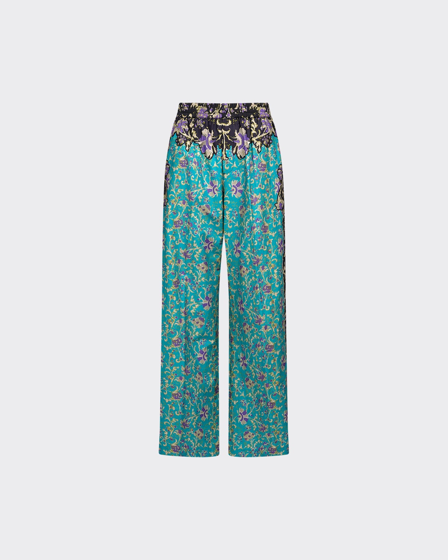 Pantalon Papili - Turquoise/Noir