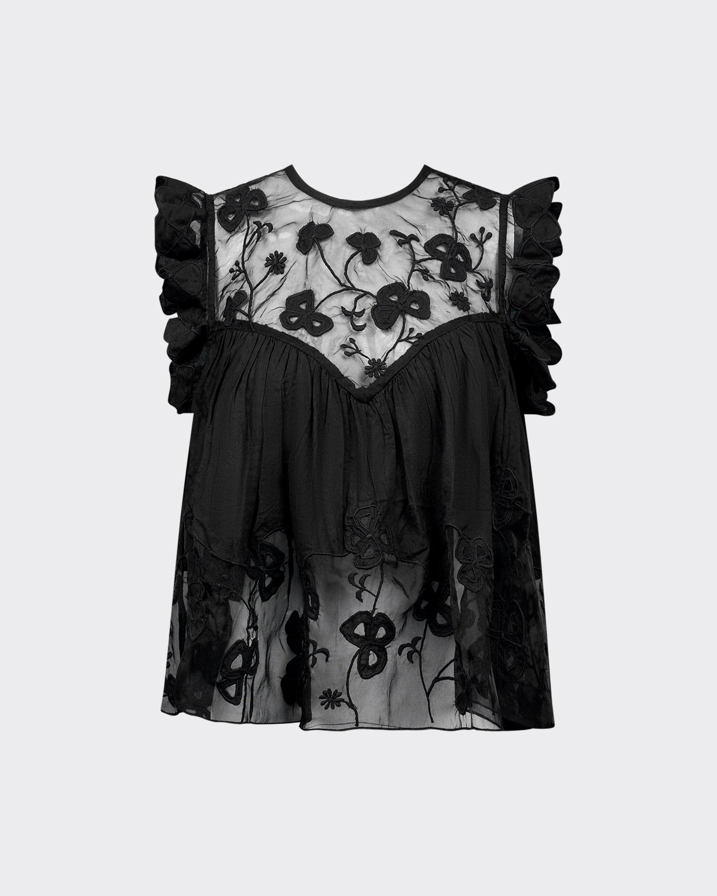 Blouse Pepita - Noir