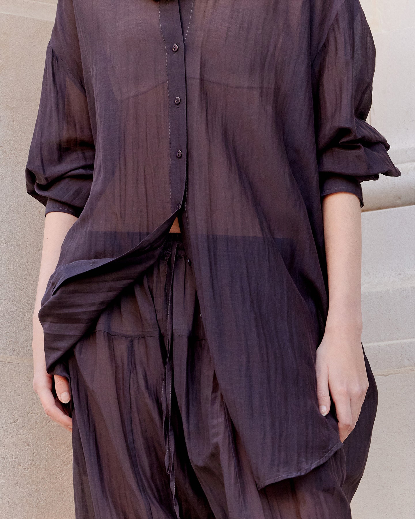 Chemise Lao - Gris
