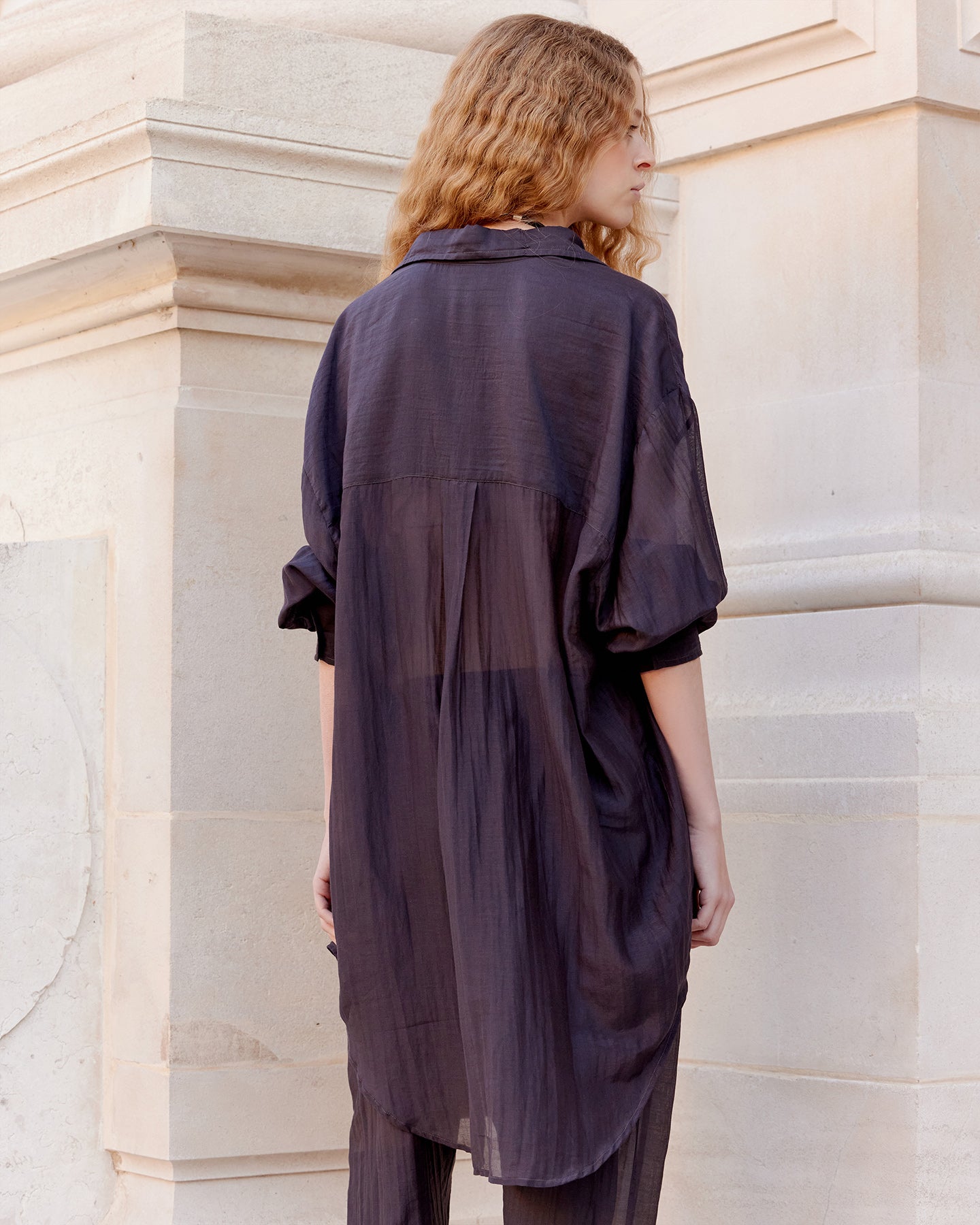 Chemise Lao - Gris