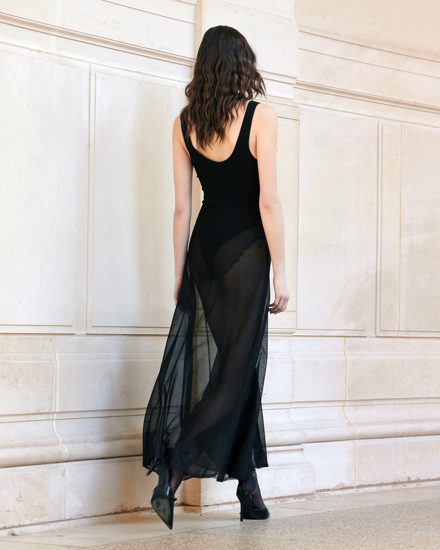 Robe En Tricoté Lilio - Noir