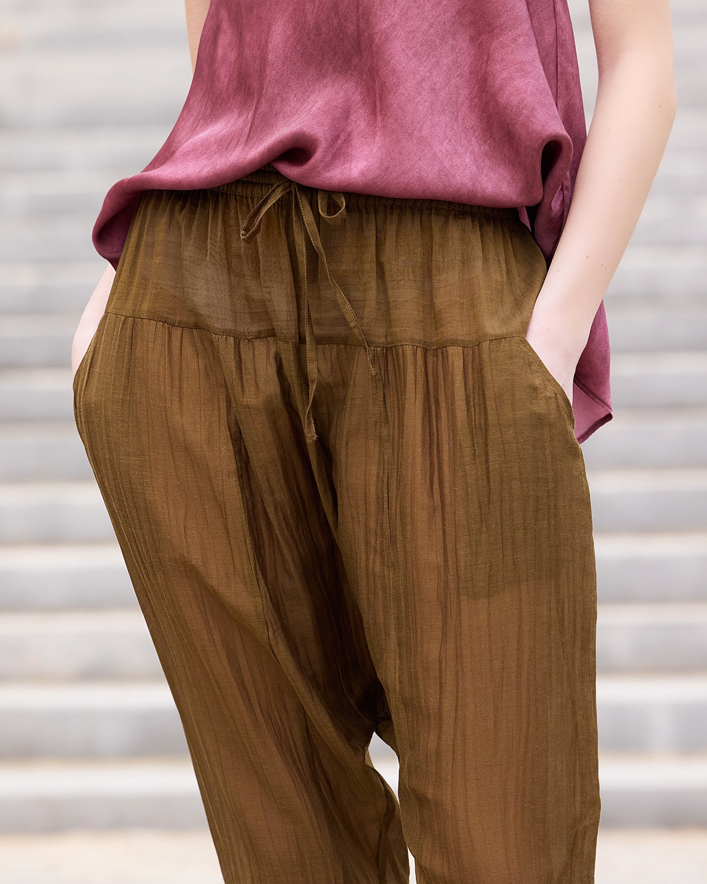 Pantalon Loana - Kaki