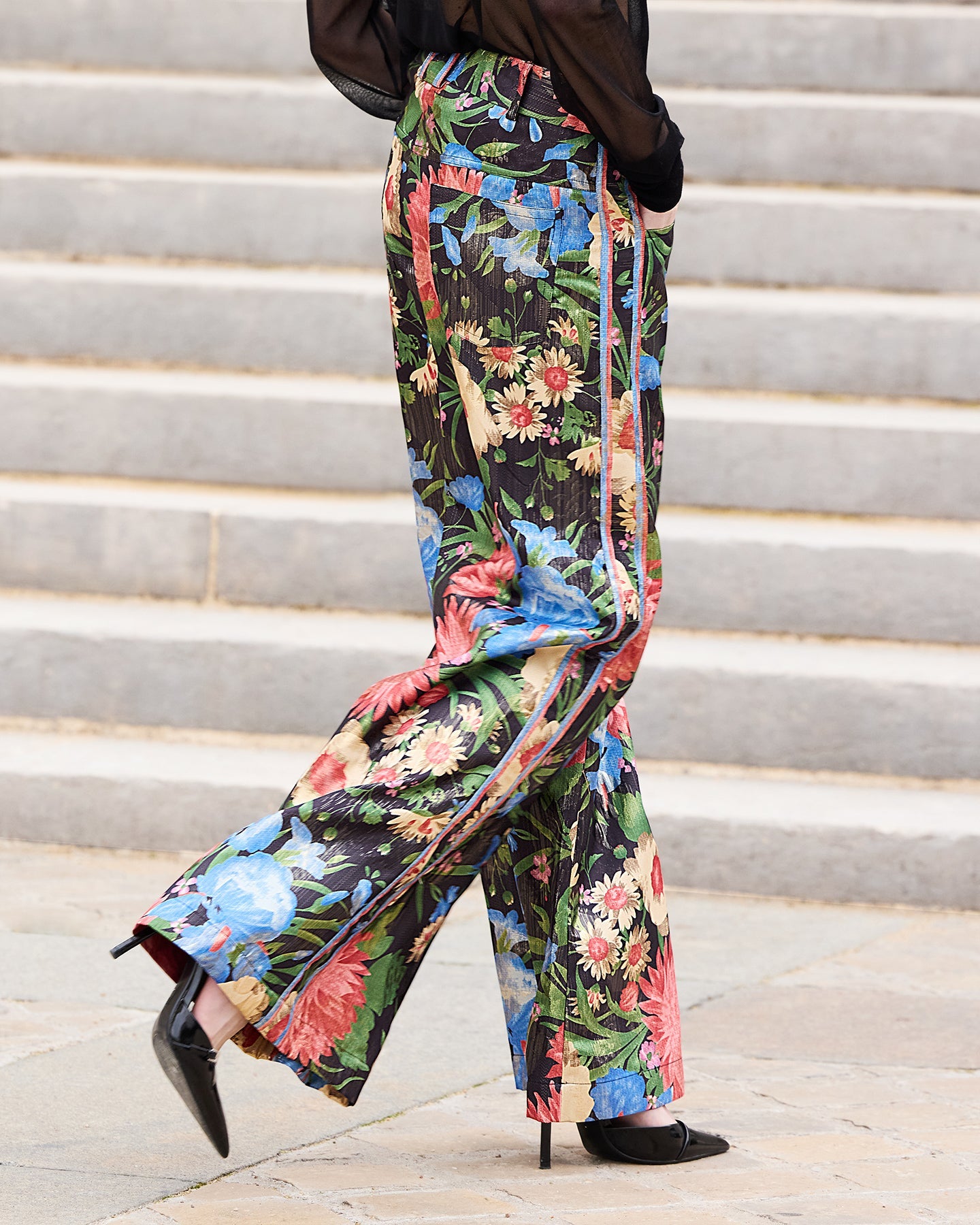 Pantalon Rosa - Fleurs