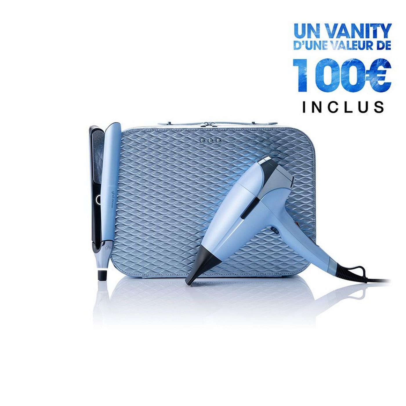 Coffret Lisseur Ghd Chronos + Sèche-Cheveux Ghd Helios - Collection Ghd Iced Luxe