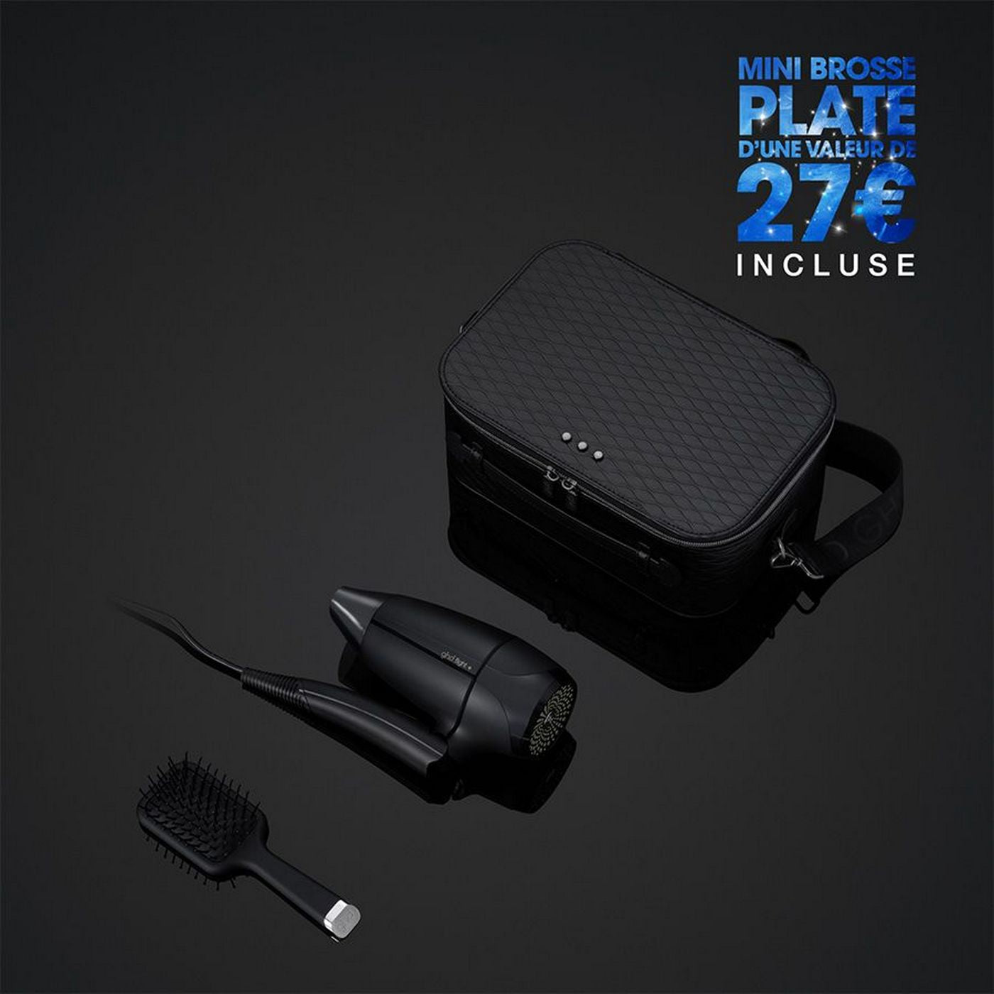 Coffret D'Exception Sèche-Cheveux Voyage Flight + Mini Brosse Plate + Vanity