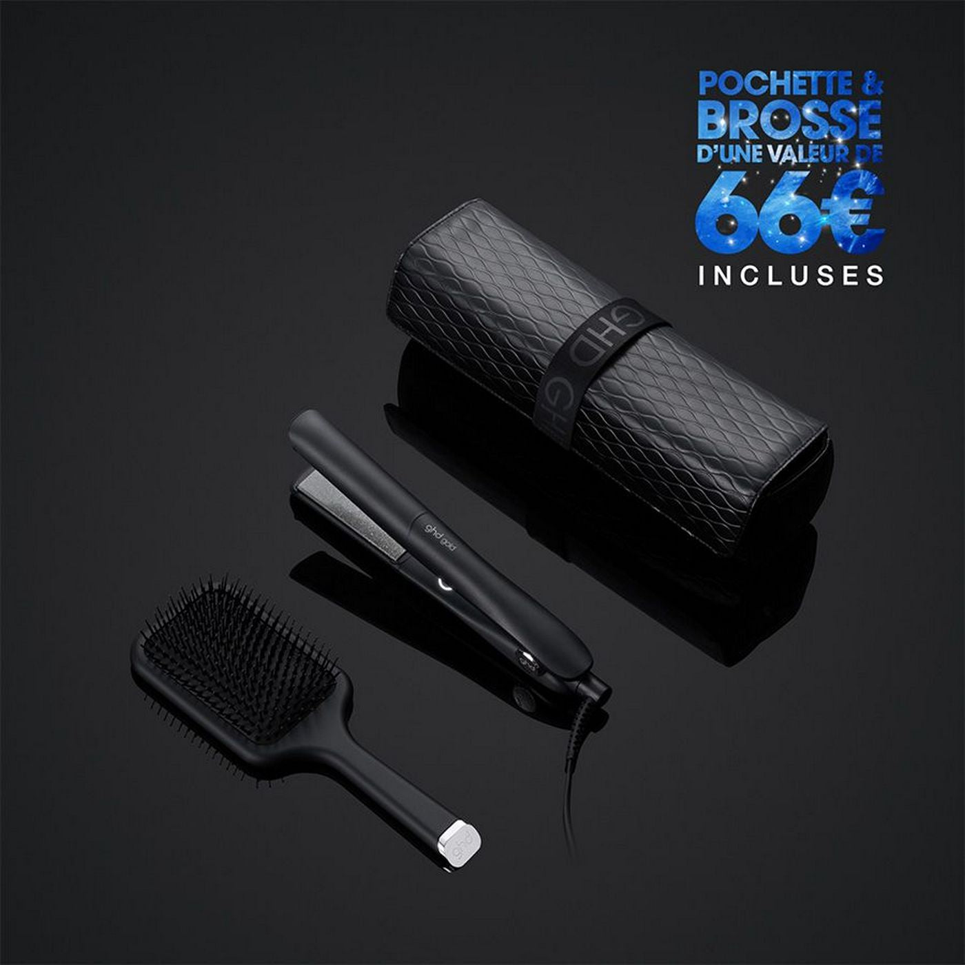 Coffret D'Exception Lisseur Ghd Gold + Brosse Plate + Pochette
