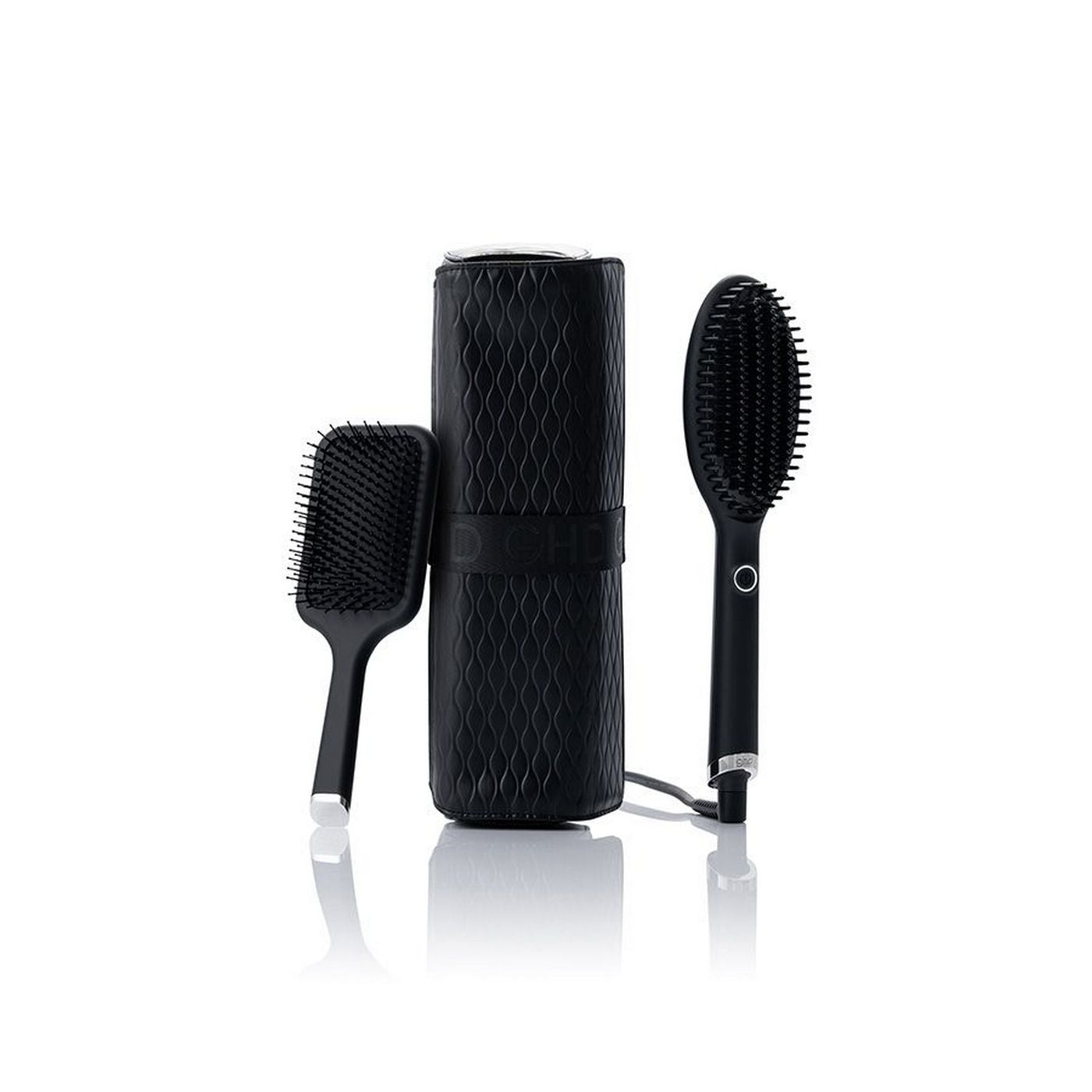 Coffret D'Exception Brosse Chauffante Ghd Glide + Brosse plate et pochette