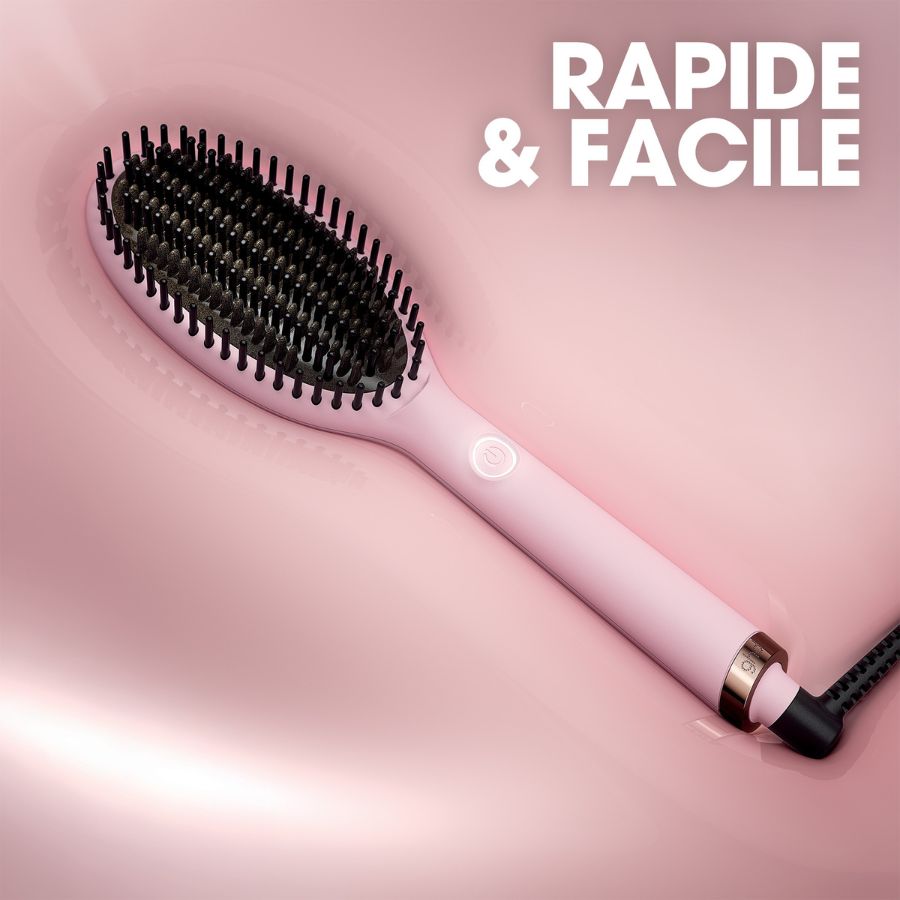 Brosse Lissante Ghd Glide Rose Et Sa Pochette