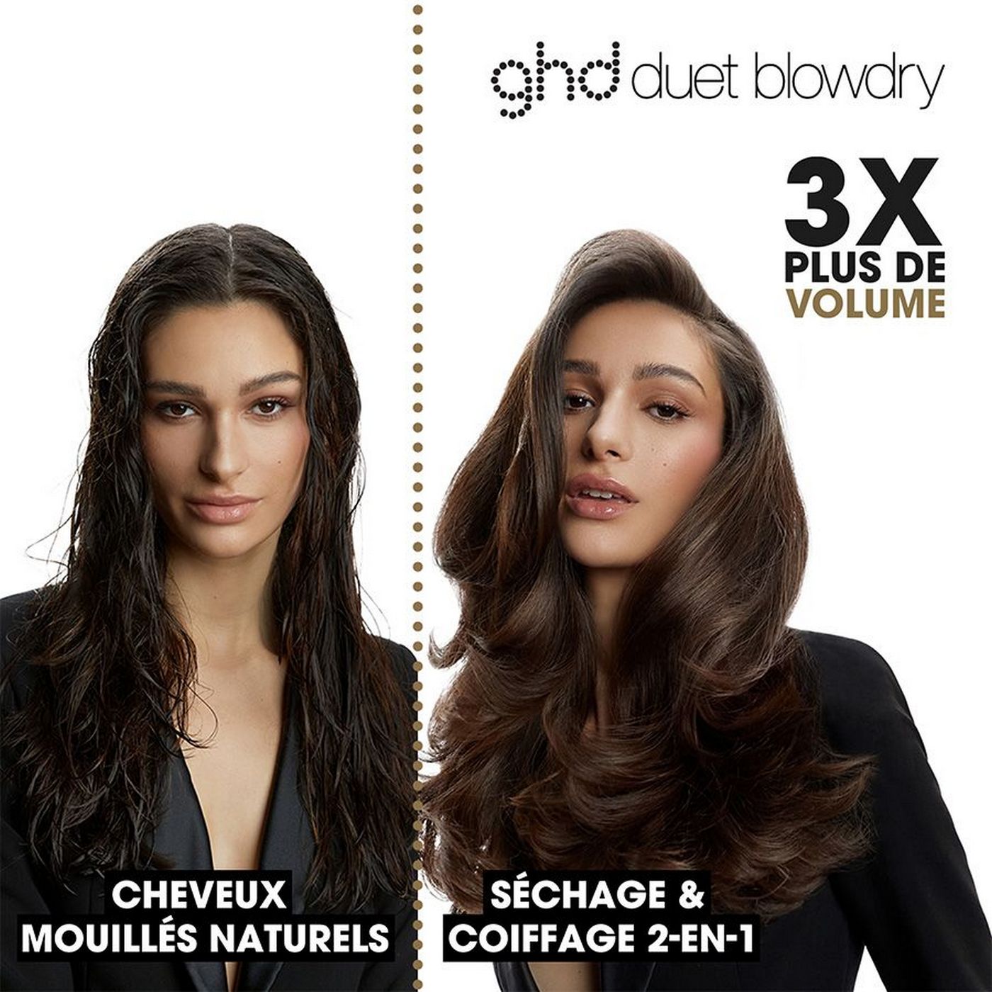 Brosse Soufflante 2-En-1 Ghd Duet Blowdry Noir