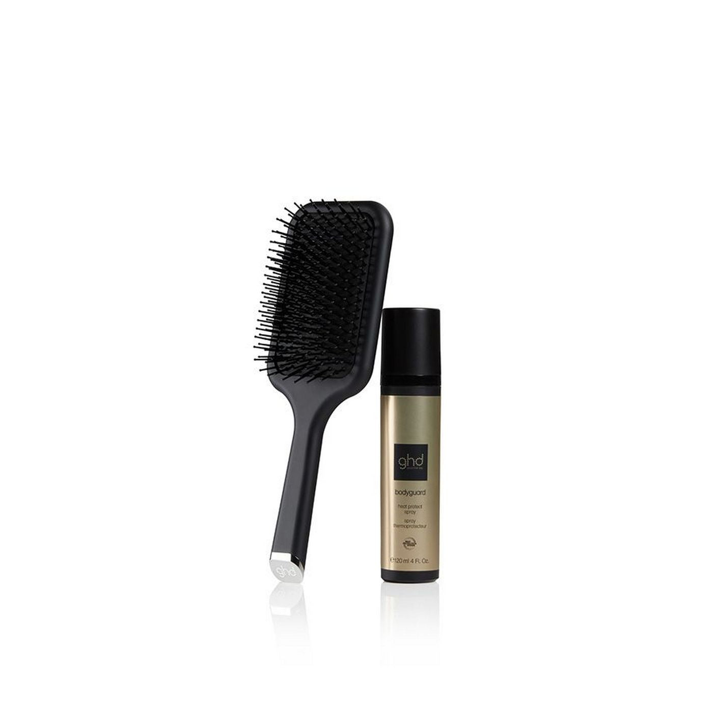 Coffret Duo Coiffage Iconique - Brosse plate + Spray Thermoprotecteur Ghd