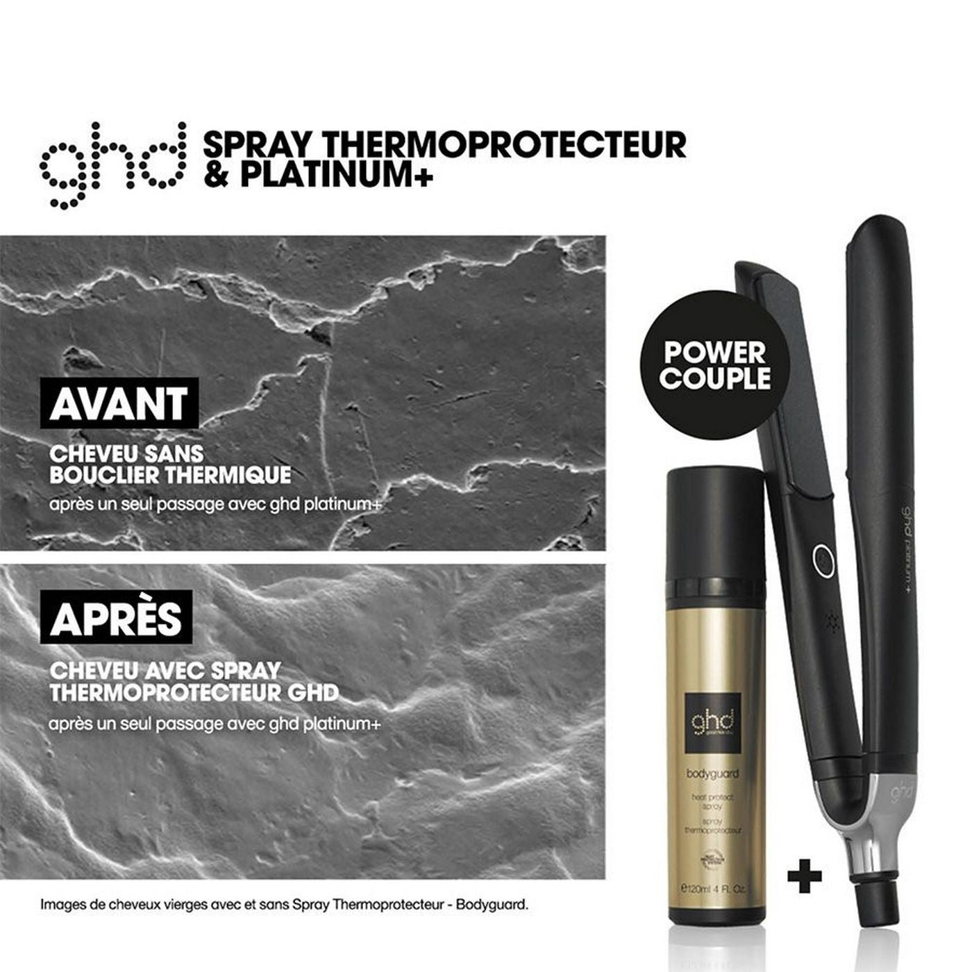 Coffret Duo Coiffage Iconique - Brosse plate + Spray Thermoprotecteur Ghd