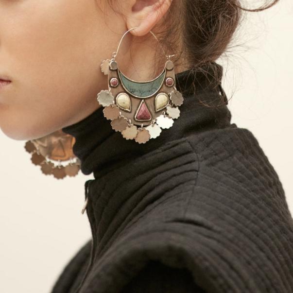 Boucle D'Oreille Bl1043 - Pacific/Silver