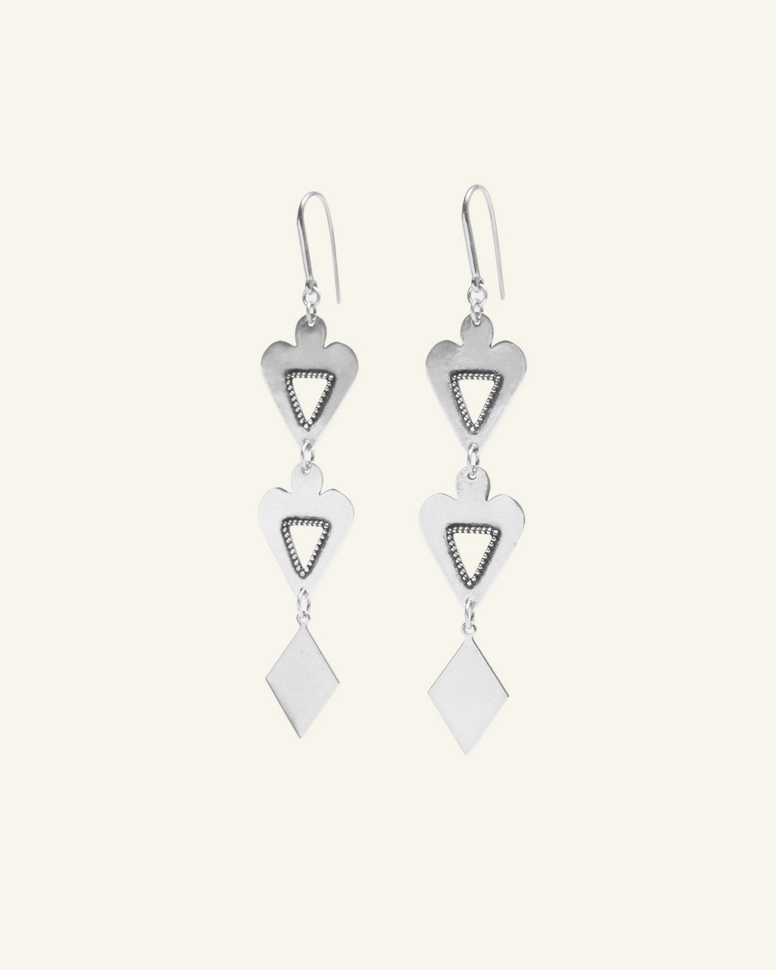 Boucle D'Oreille Bl1054 - Silver