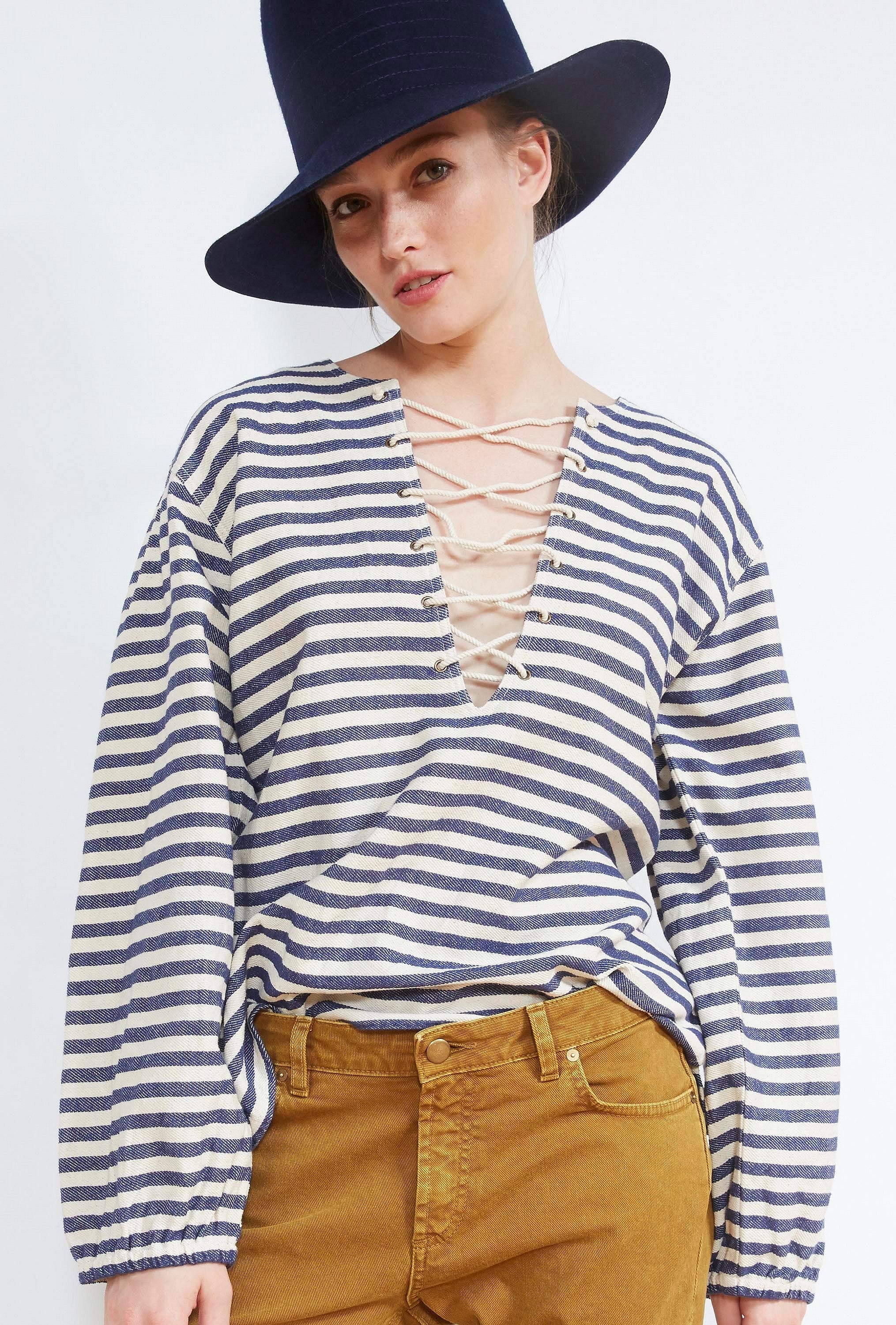 Blouse Garonne Rayé bleu | Mes Demoiselles Paris