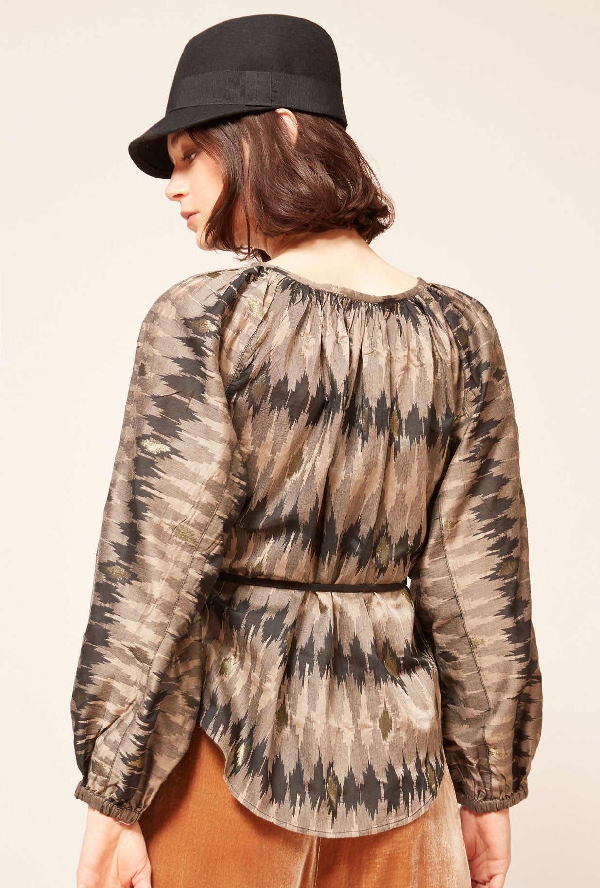 Blouse Jember Imprimé gris | Mes Demoiselles Paris