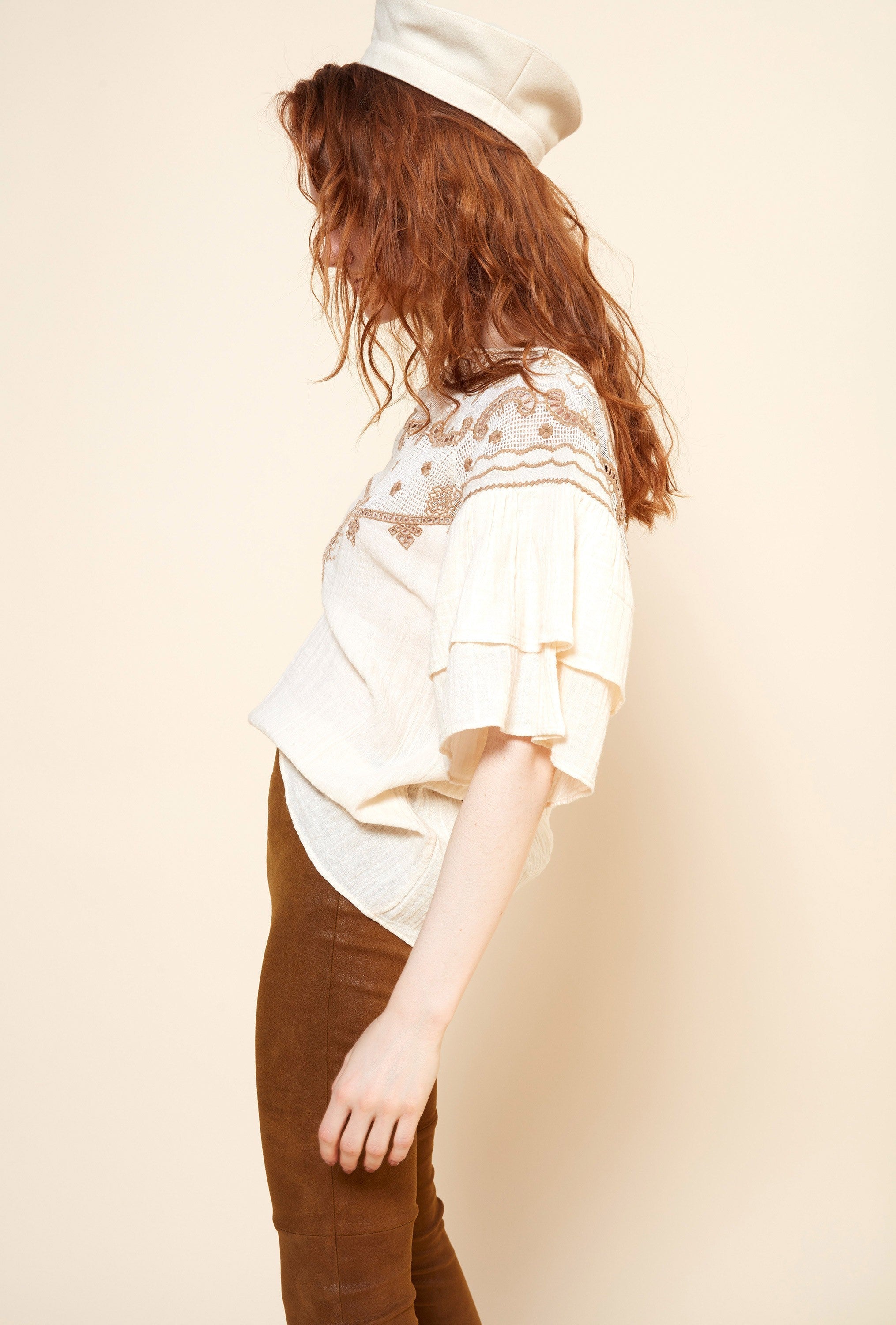 Blouse Melodie Imprimé écru | Mes Demoiselles Paris