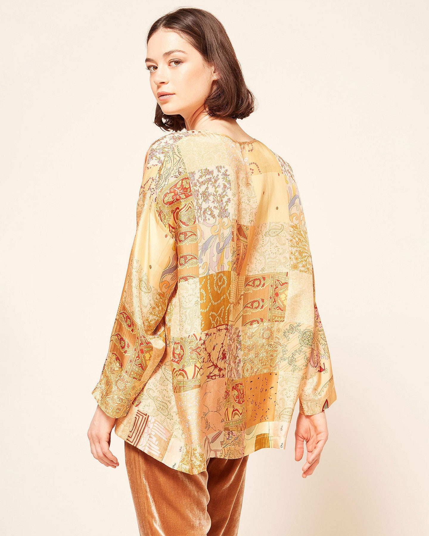 Blouse Pachtou Combo beige | Mes Demoiselles Paris