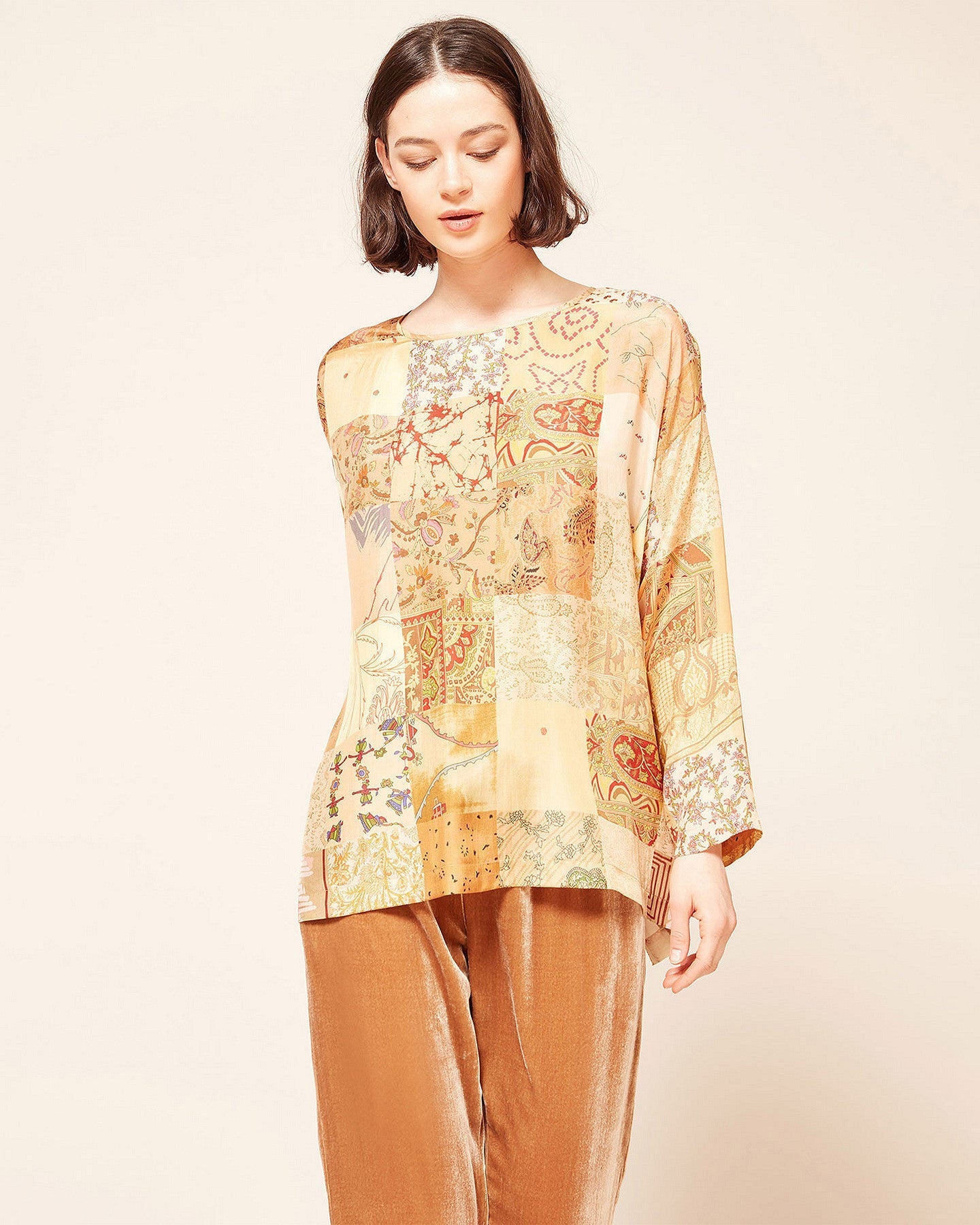 Blouse Pachtou Combo beige | Mes Demoiselles Paris