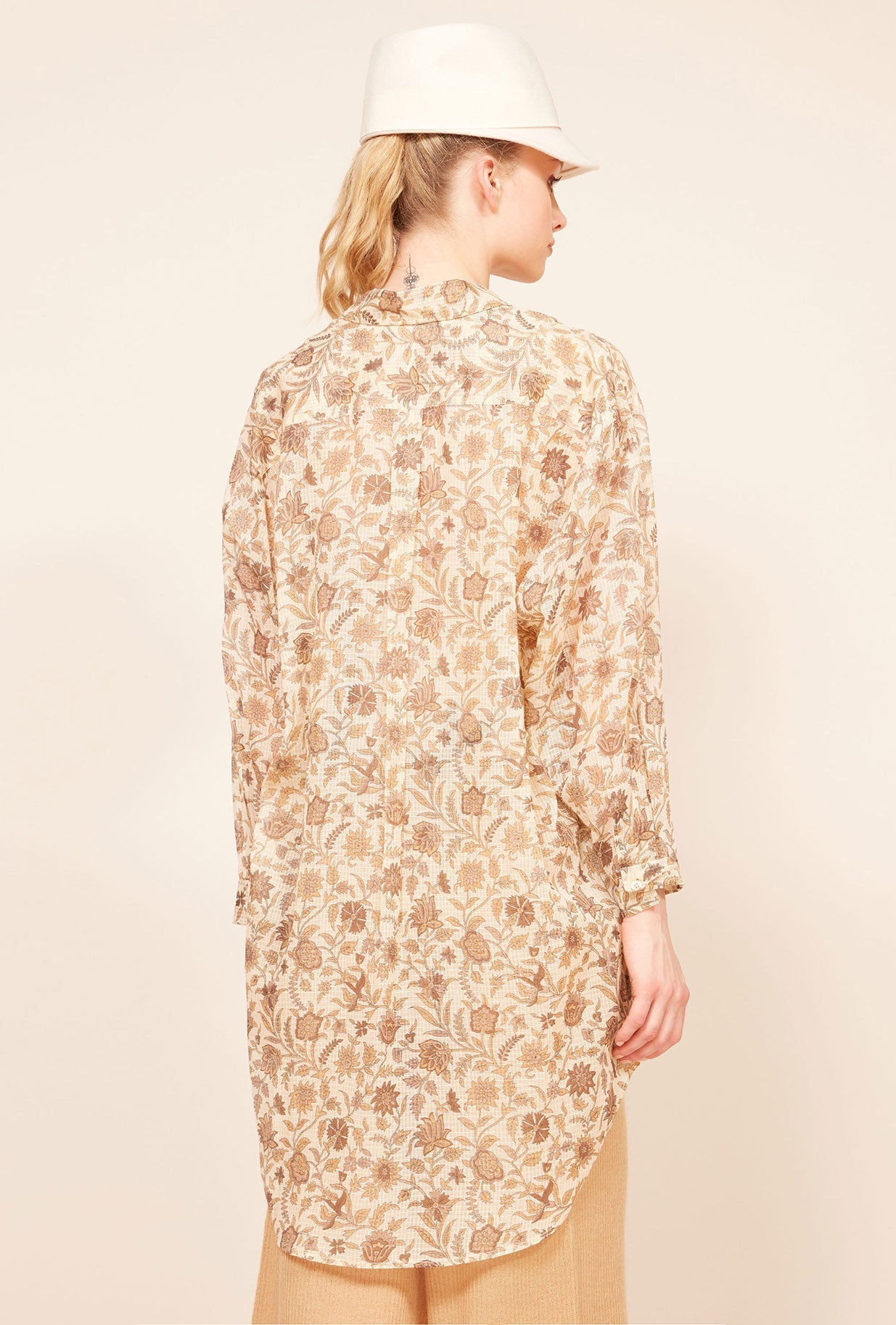 Chemise Chrysan Imprimé ocre | Mes Demoiselles Paris