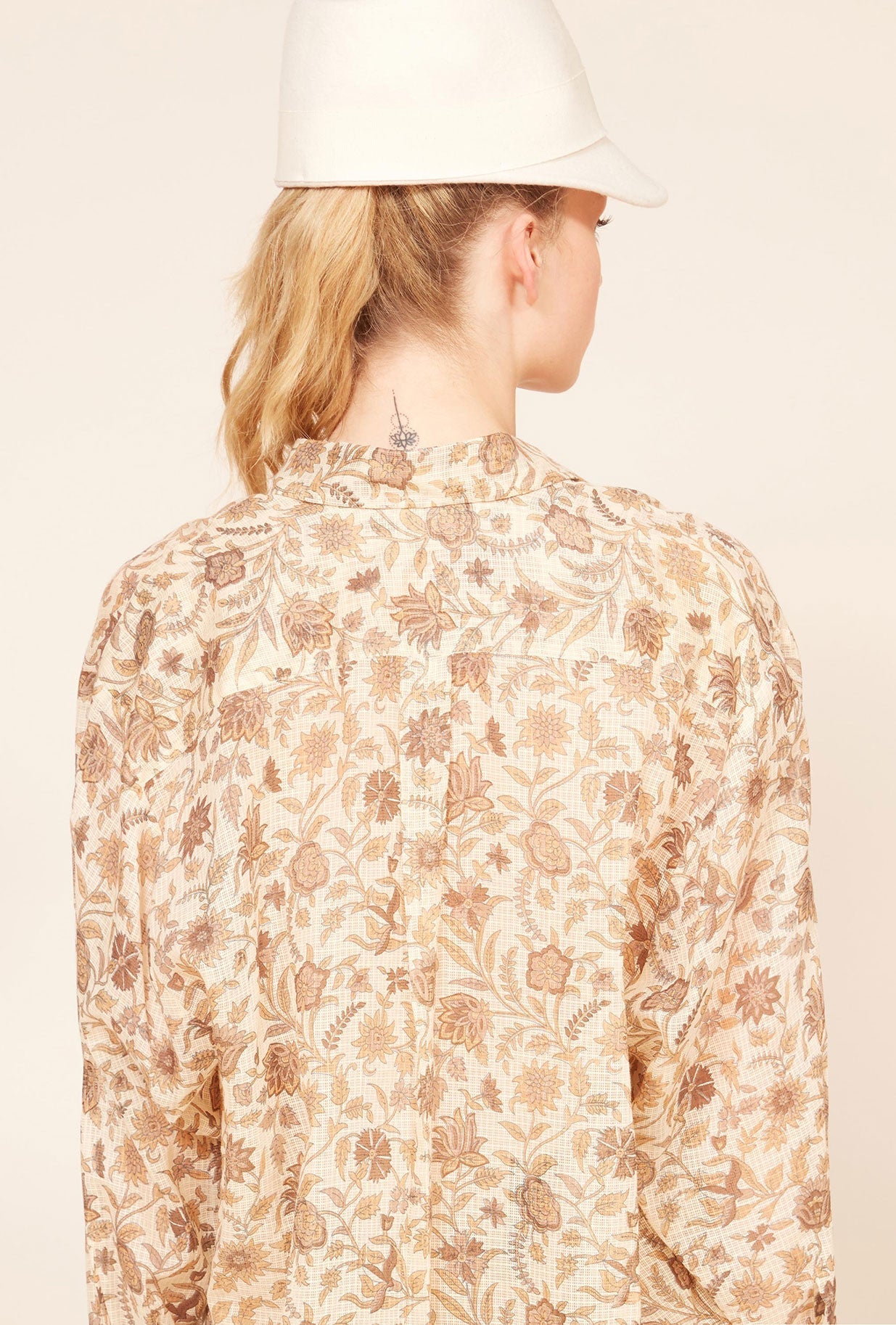Chemise Chrysan Imprimé ocre | Mes Demoiselles Paris
