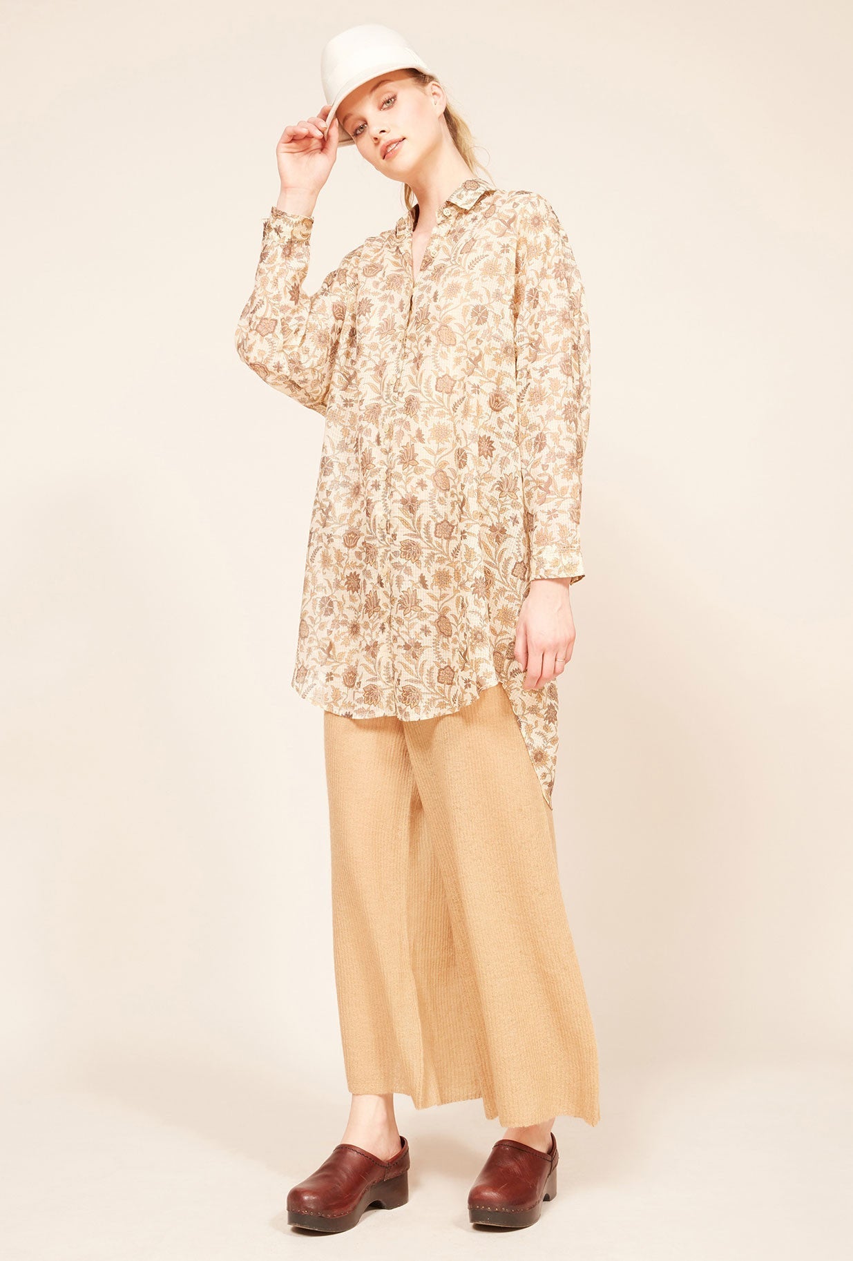 Chemise Chrysan Imprimé ocre | Mes Demoiselles Paris