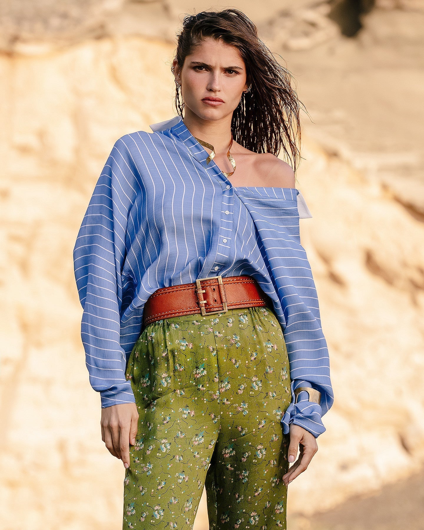 Chemise Gardin Bleu rayé | Mes Demoiselles Paris