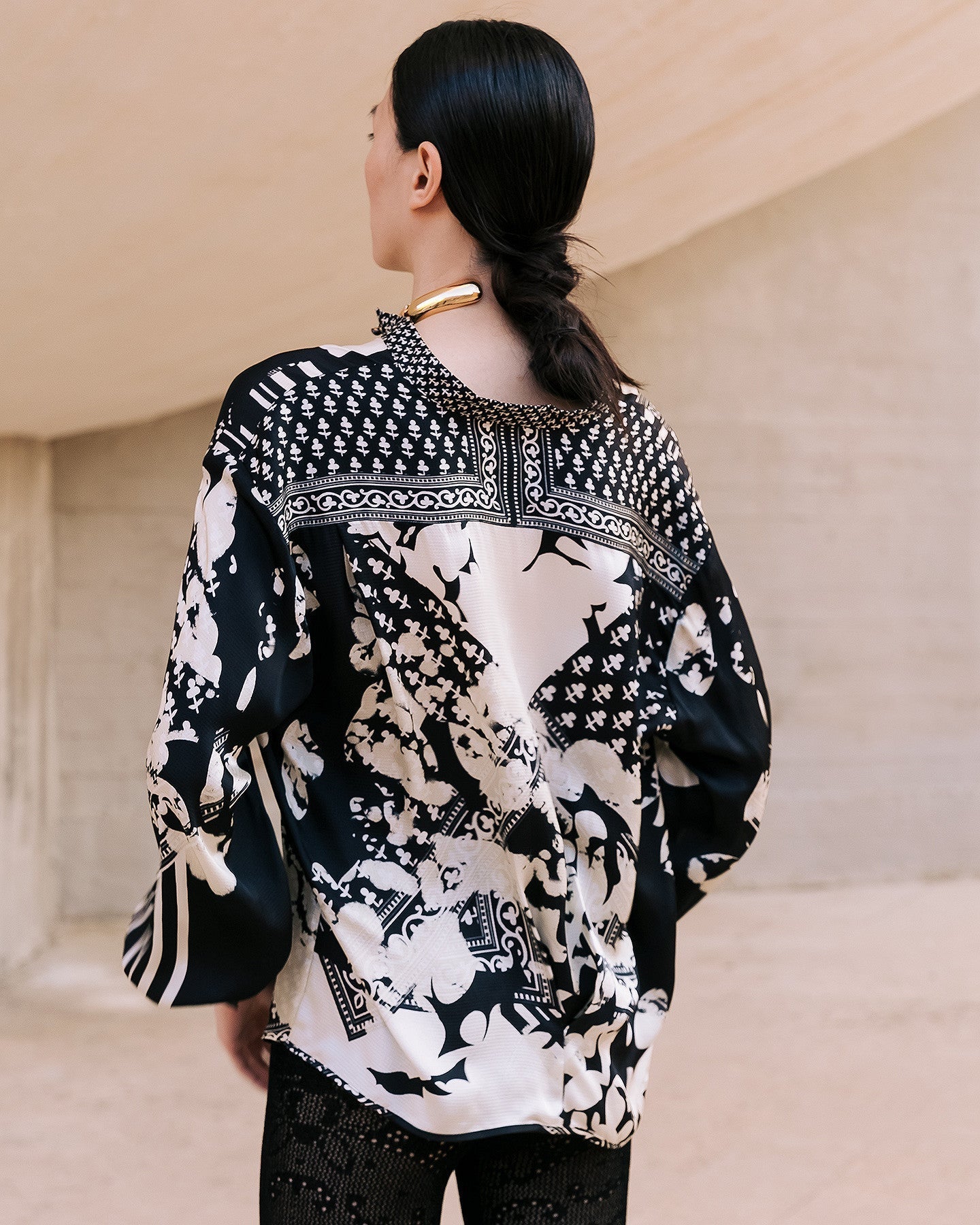 Chemise Wap Noir / Blanc | Mes Demoiselles Paris