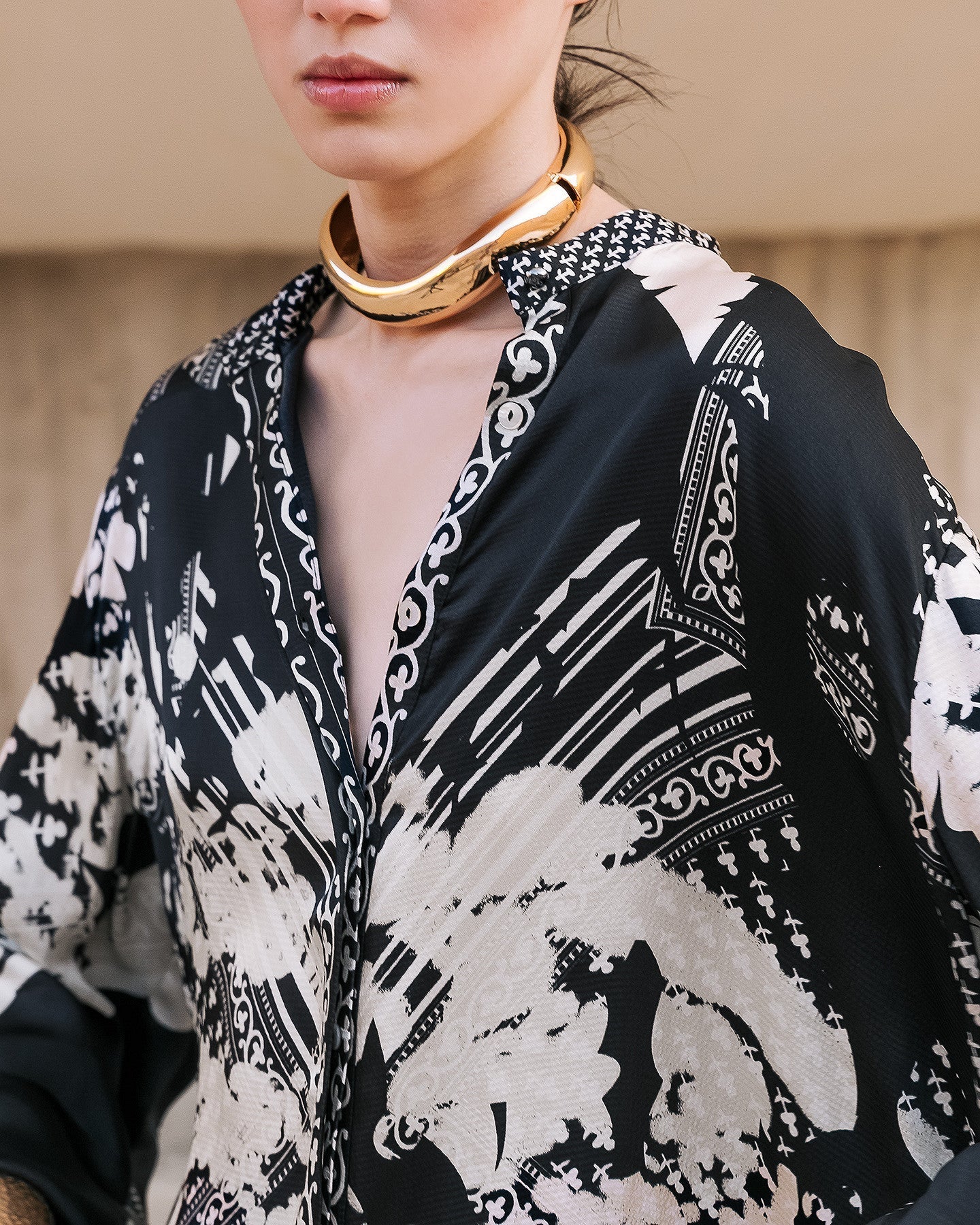 Chemise Wap Noir / Blanc | Mes Demoiselles Paris