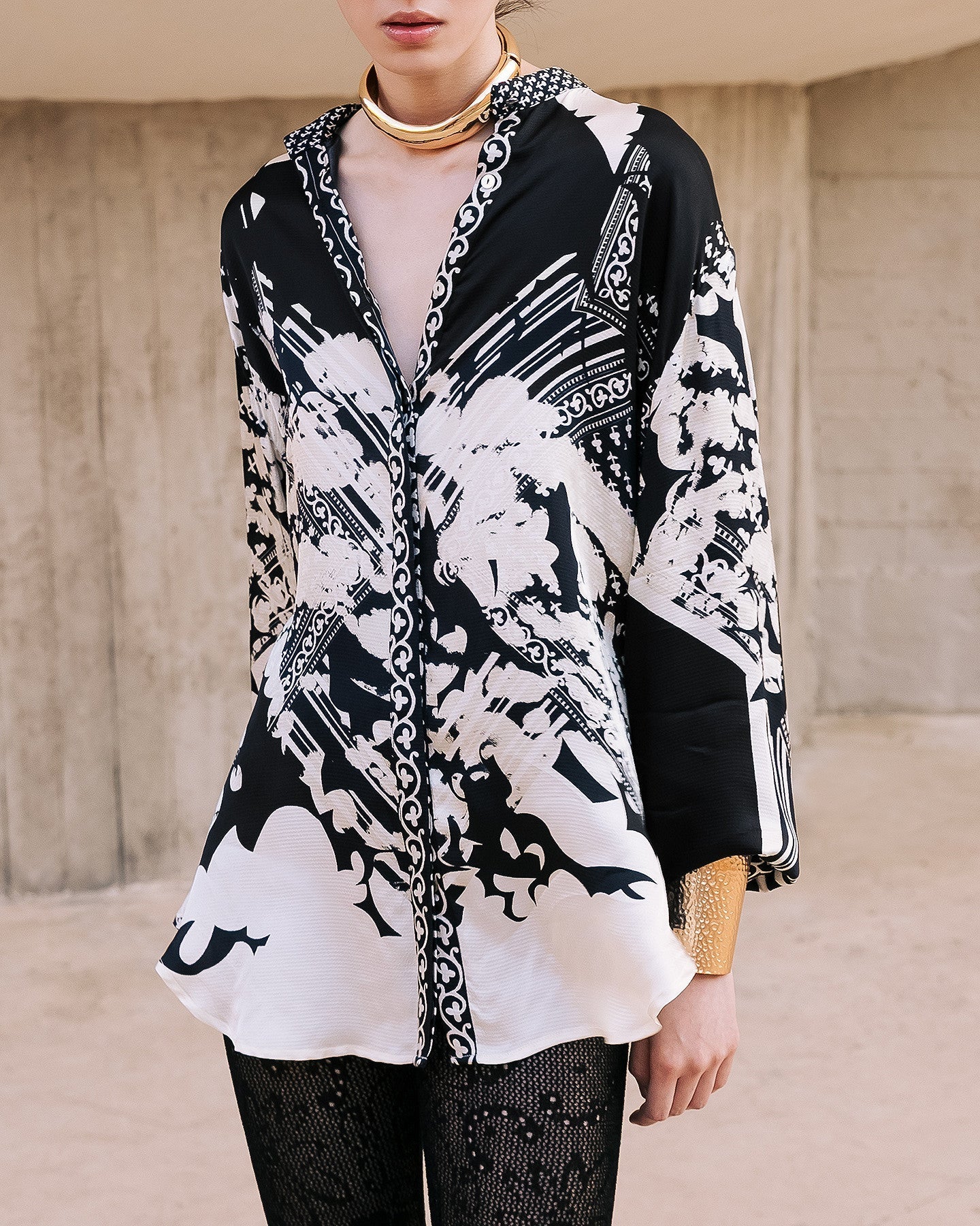 Chemise Wap Noir / Blanc | Mes Demoiselles Paris