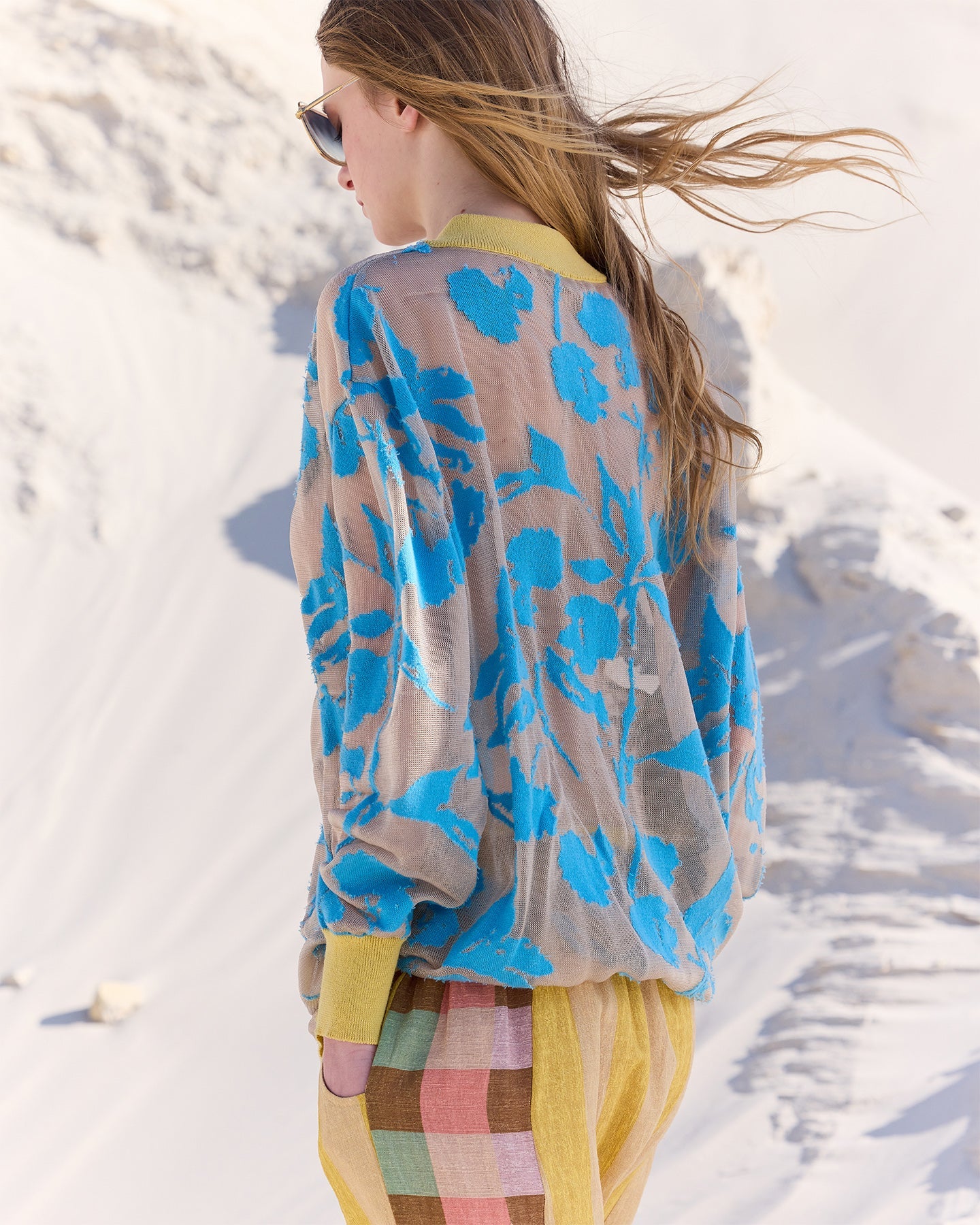 Cardigan En Maille Sharini - Bleu