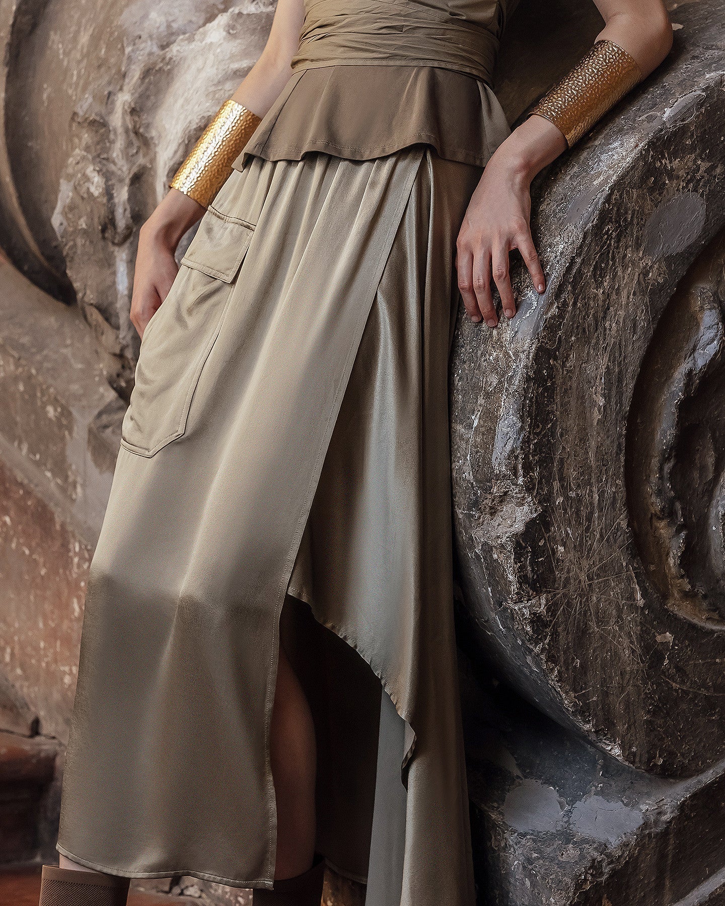 Jupe Soline Kaki | Mes Demoiselles Paris