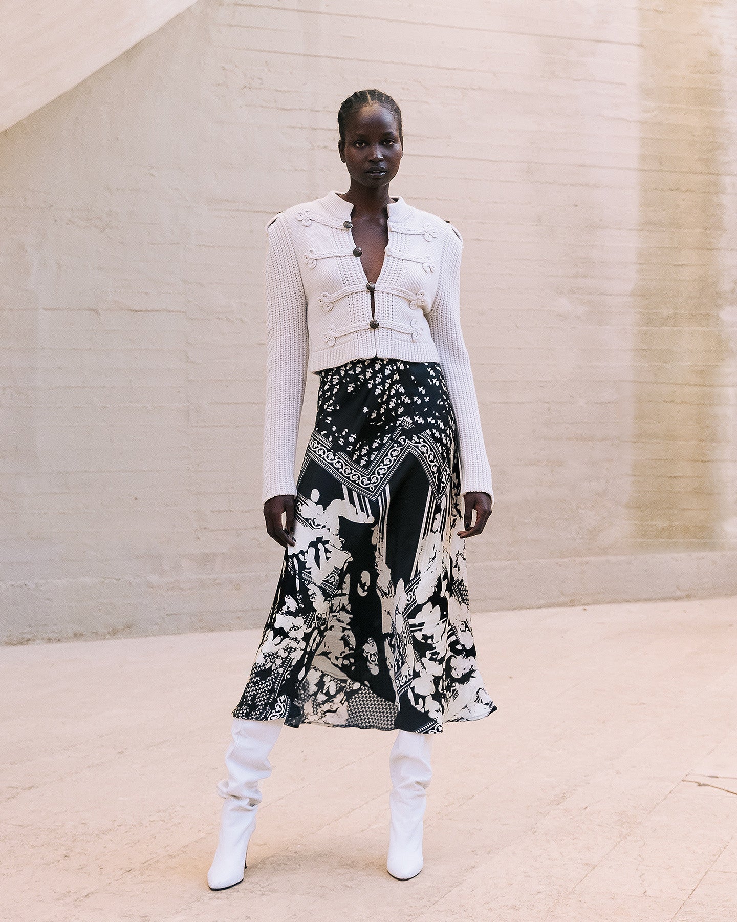 Jupe Wada Noir / Blanc | Mes Demoiselles Paris