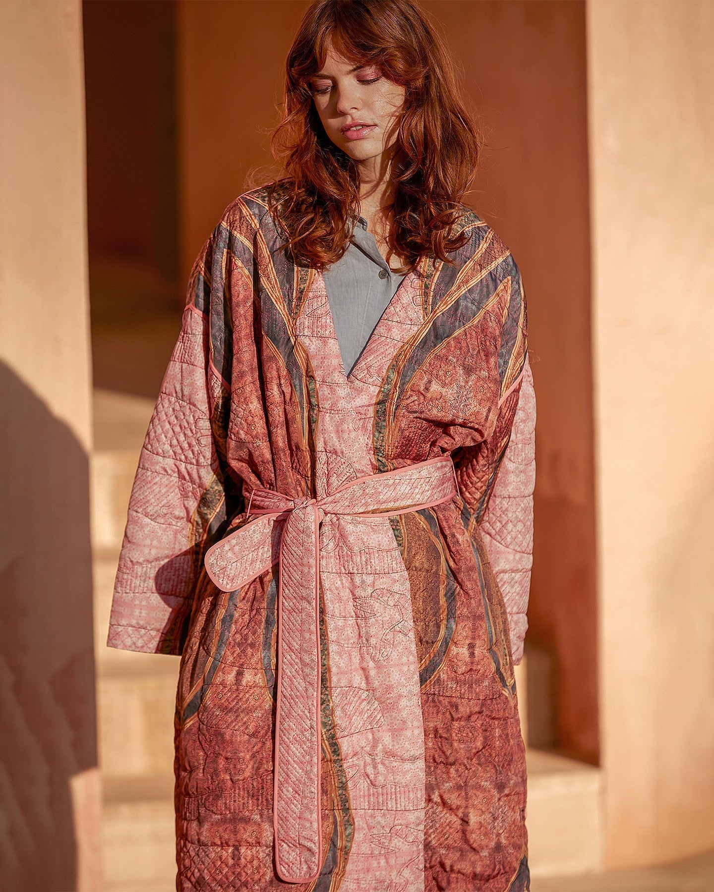 Kimono Kimiko Imprimé rose | Mes Demoiselles Paris