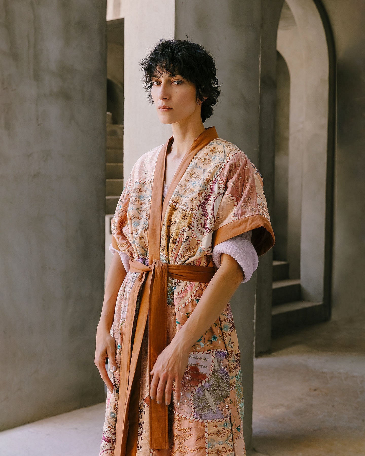 Kimono New anahata Imprimé rose | Mes Demoiselles Paris