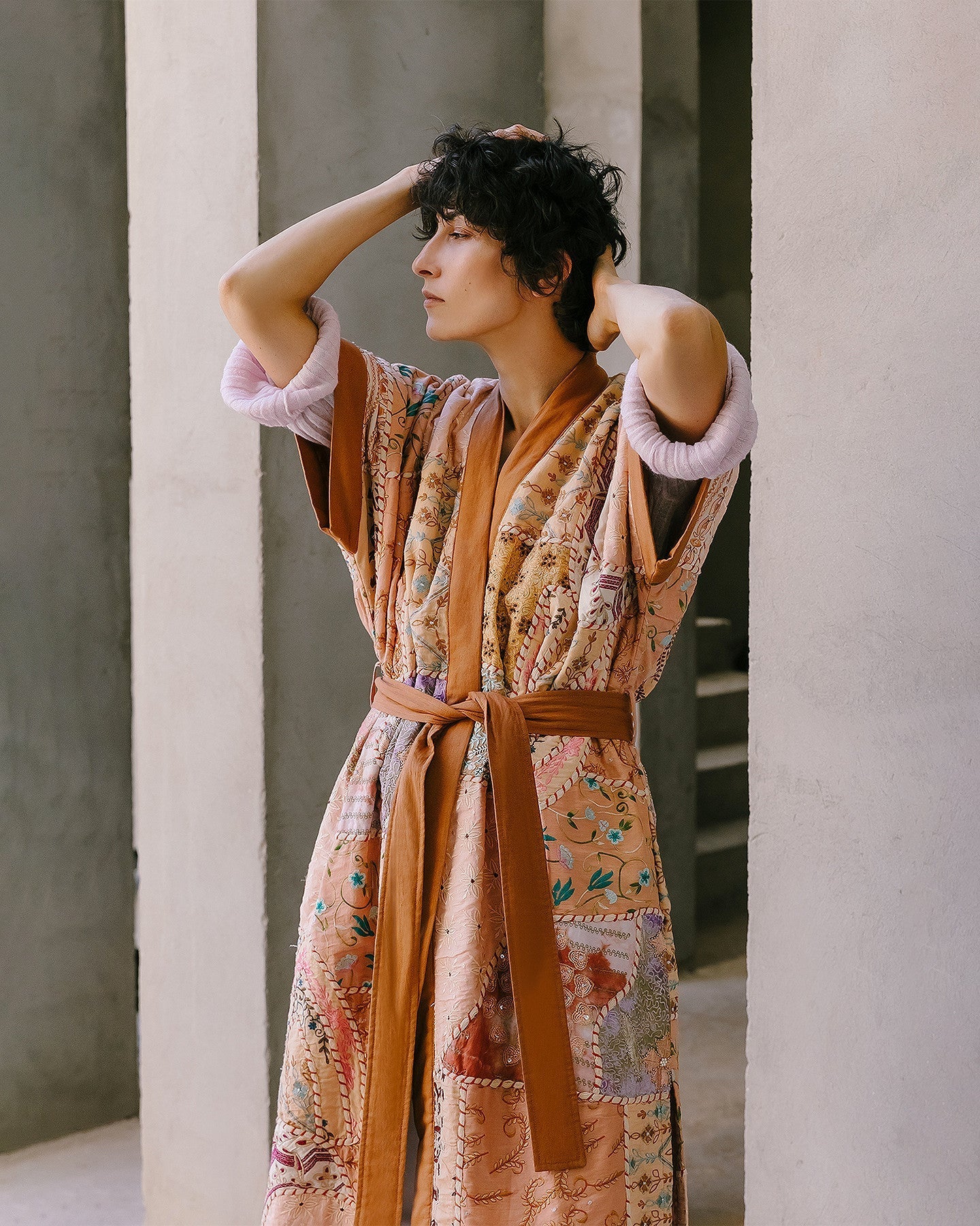 Kimono New anahata Imprimé rose | Mes Demoiselles Paris