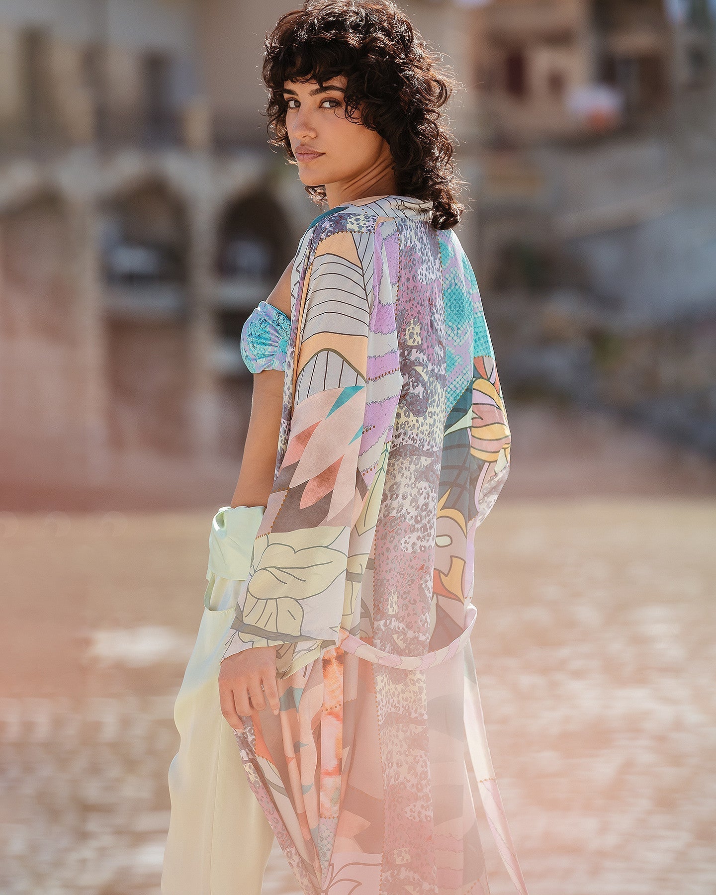Kimono Shana Multicolore | Mes Demoiselles Paris