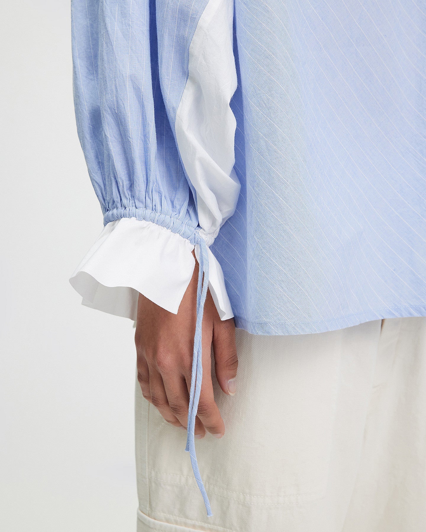 LA BLOUSE WALLY BLEU | MES DEMOISELLES PARIS