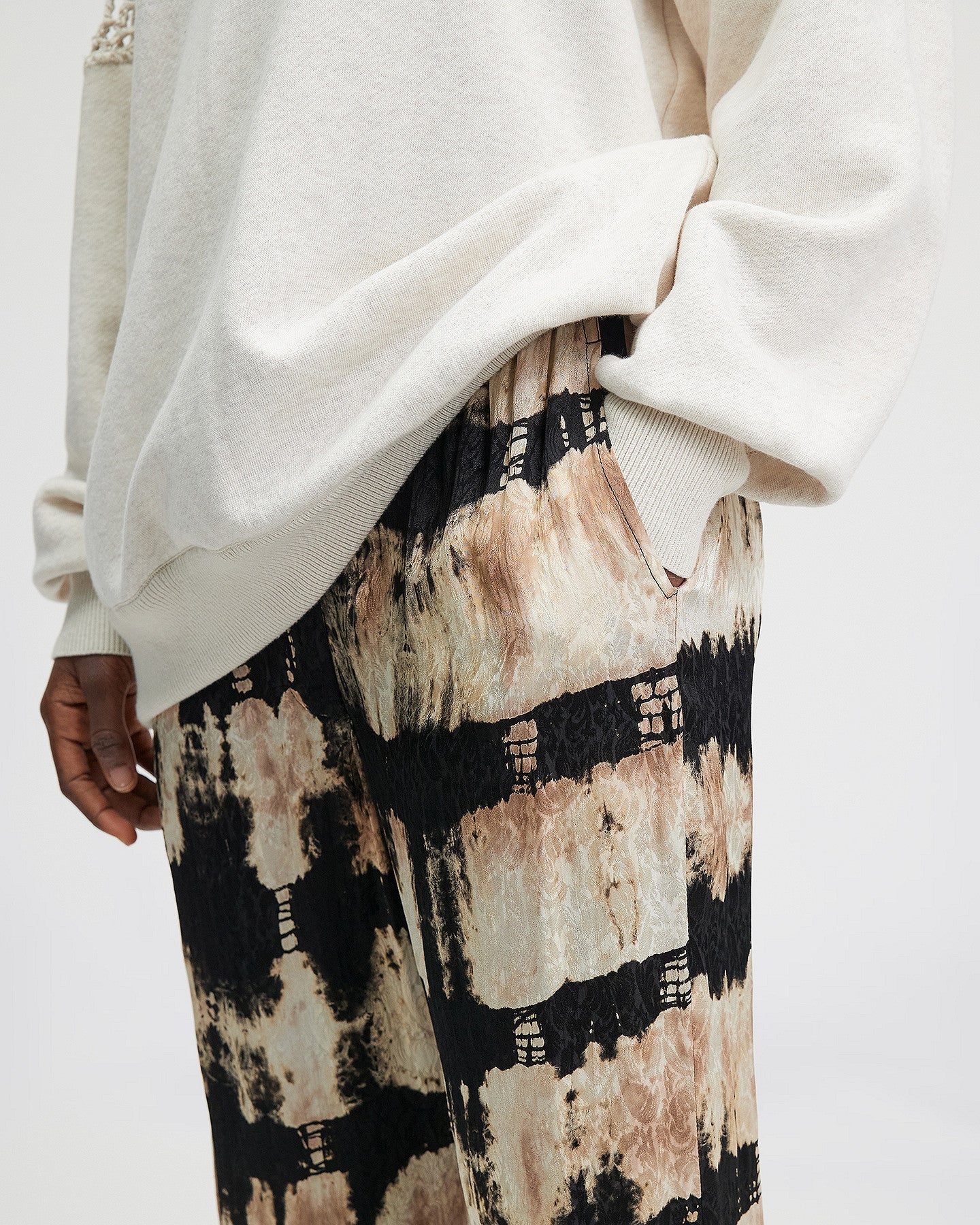 LE PANTALON FURIL NOIR BEIGE | MES DEMOISELLES PARIS