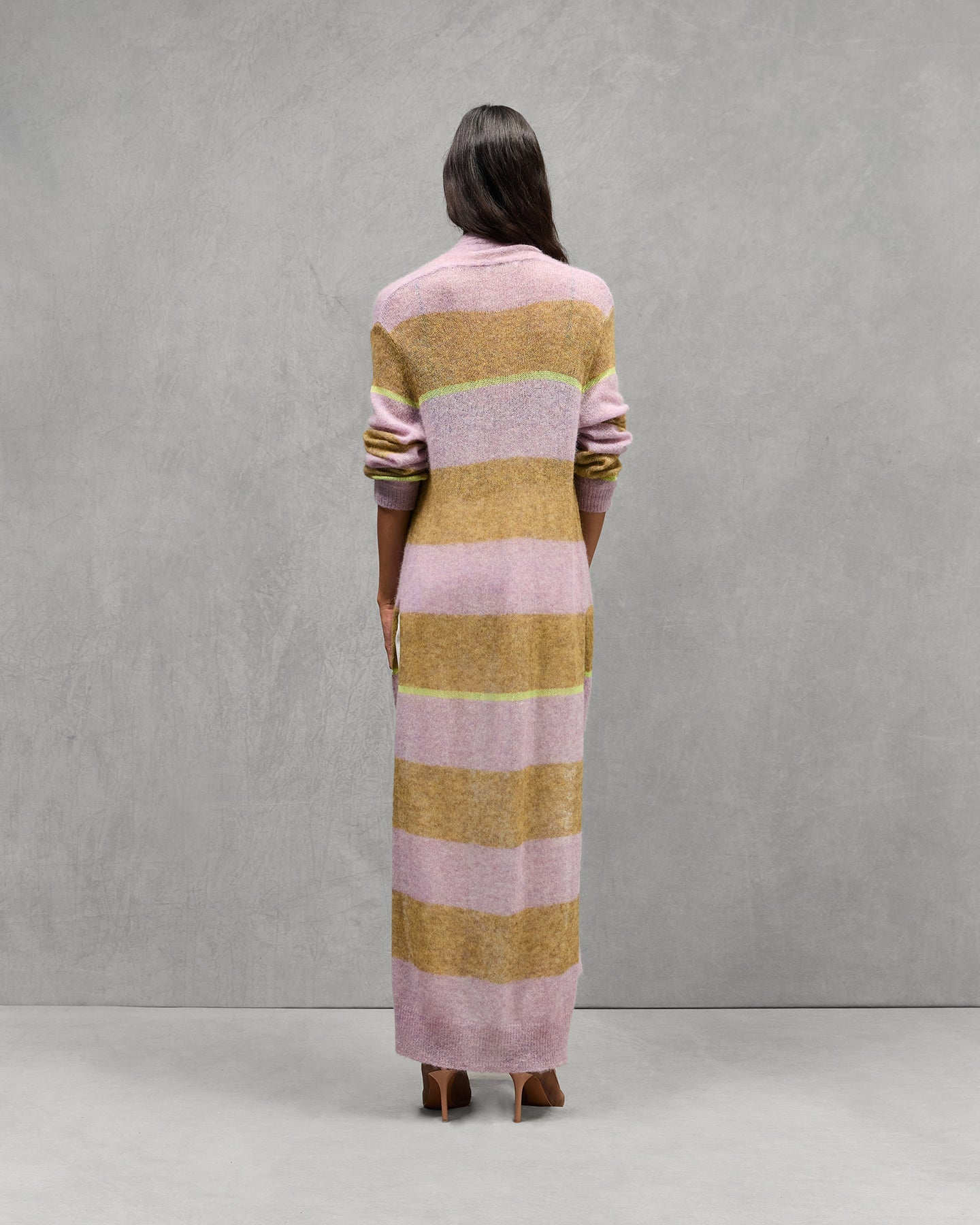 Manteau En Tricoté Dayana - Rose