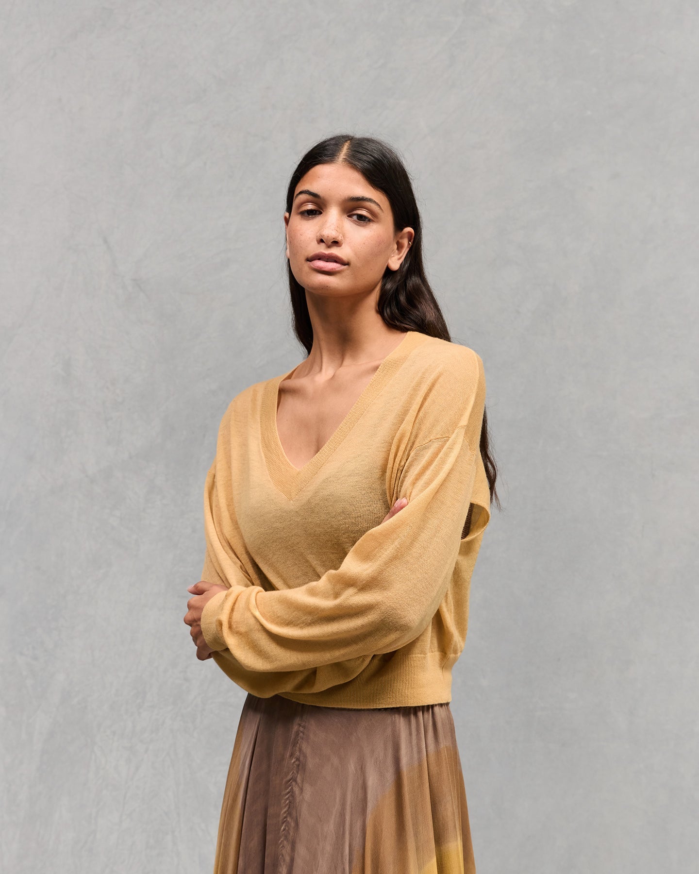 Pull En Maille Smurf - Jaune