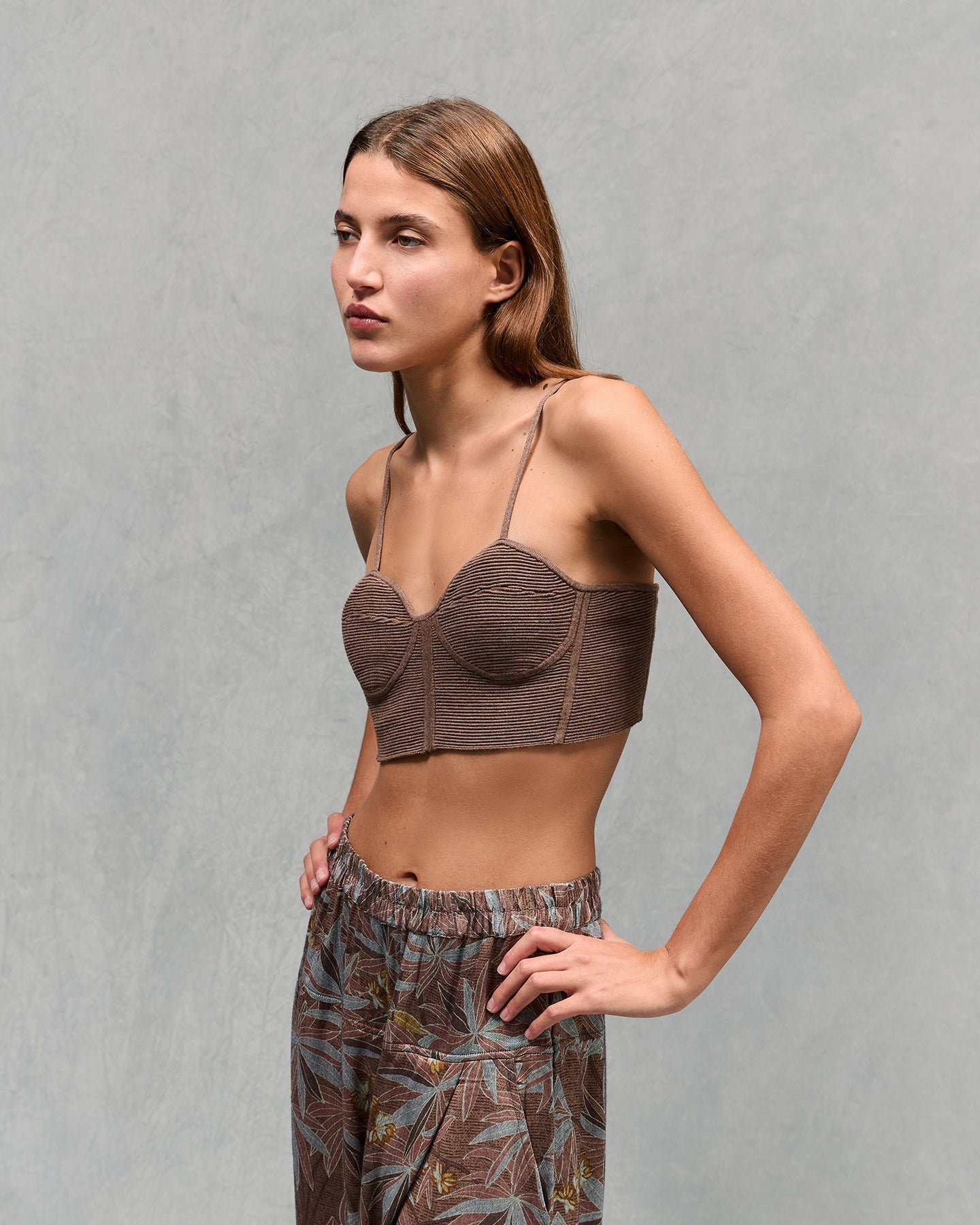 Haut En Tricoté Blond - Taupe