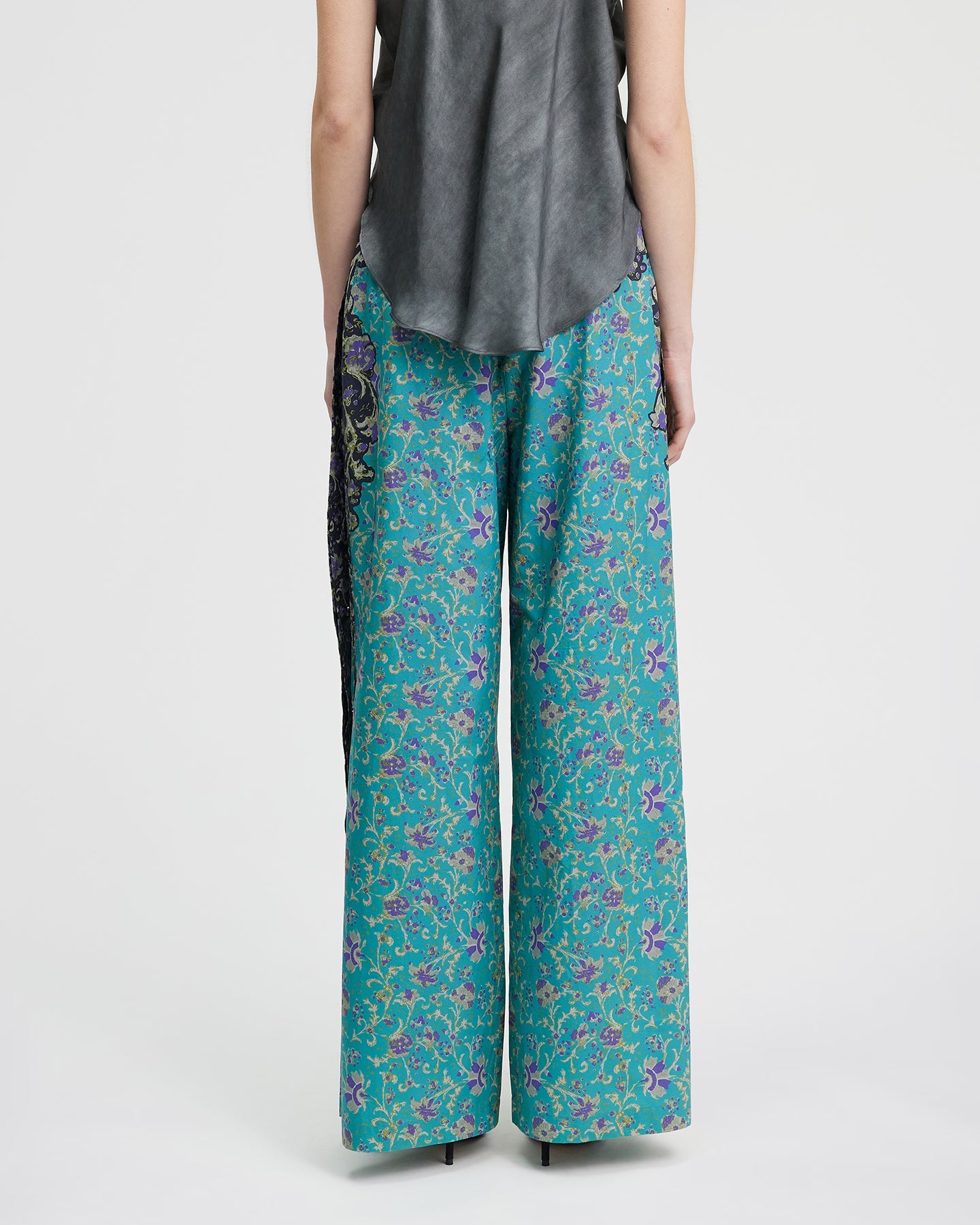 Pantalon Papili - Turquoise/Noir