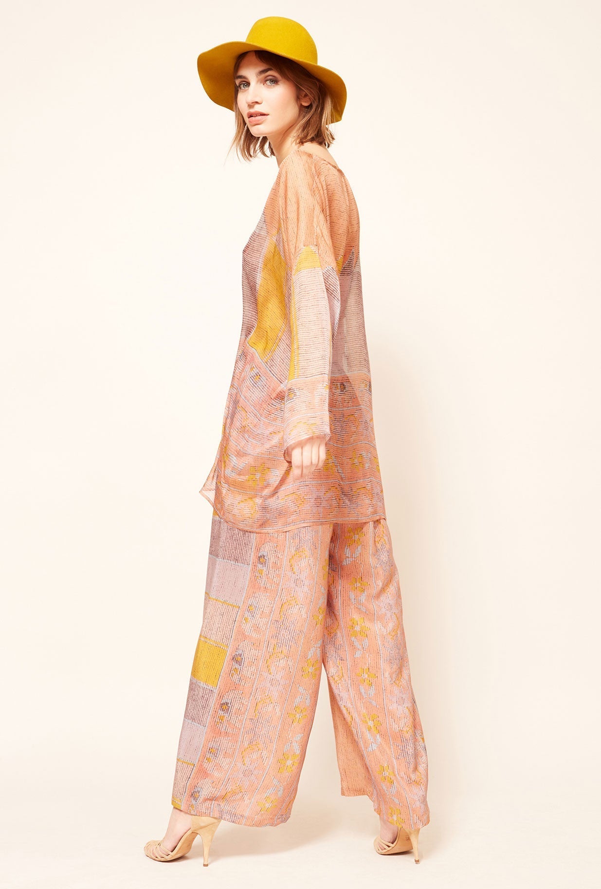 Pantalon Babar Imprimé rose poudré | Mes Demoiselles Paris