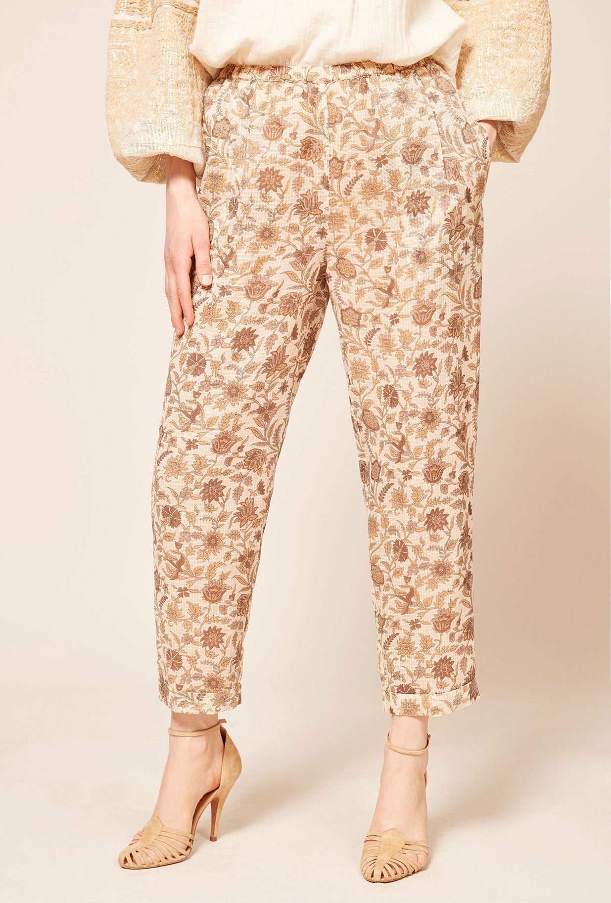 Pantalon Calune Imprimé ocre | Mes Demoiselles Paris