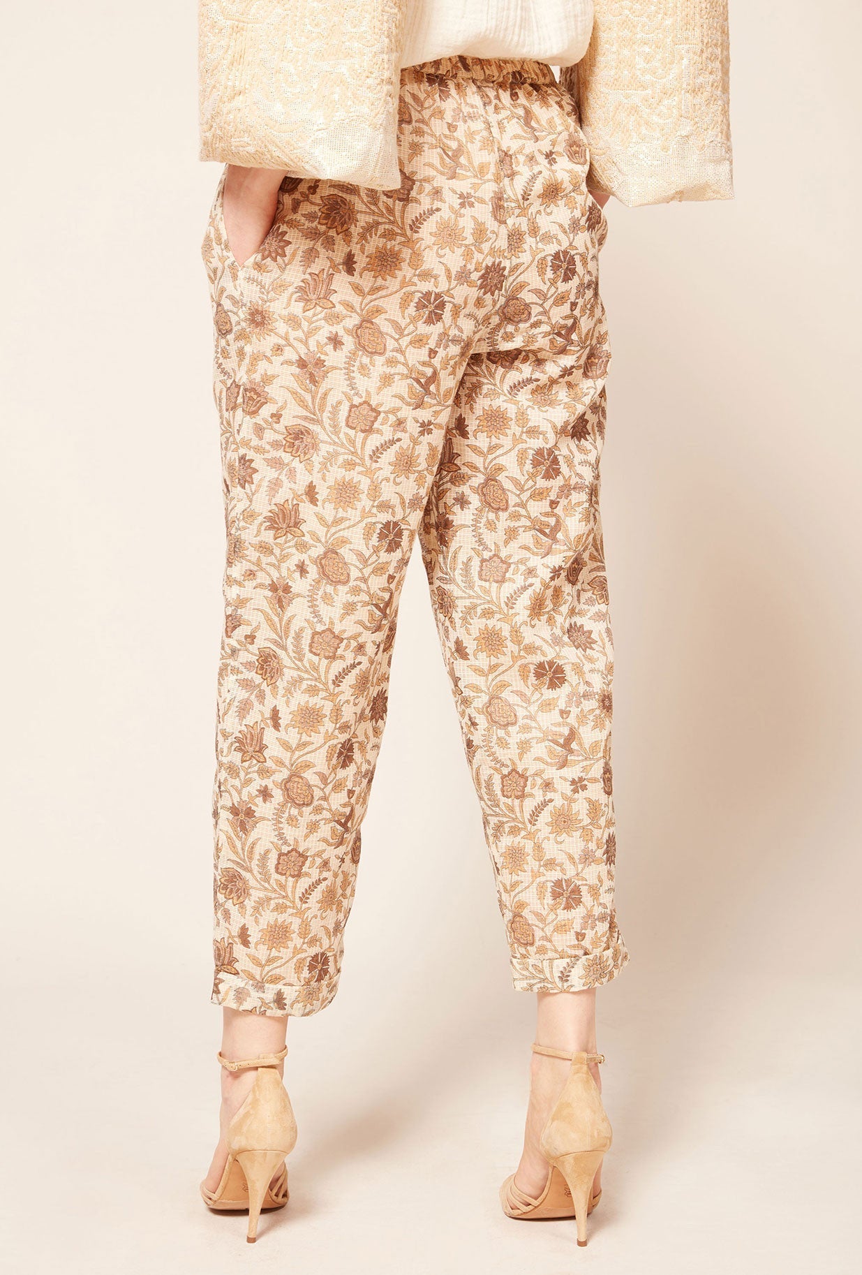 Pantalon Calune Imprimé ocre | Mes Demoiselles Paris