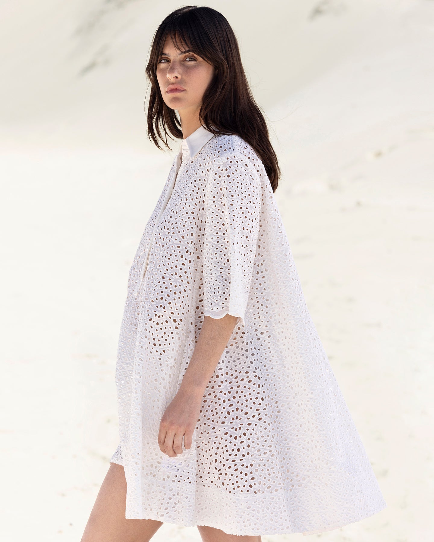 Robe Rose - Blanc
