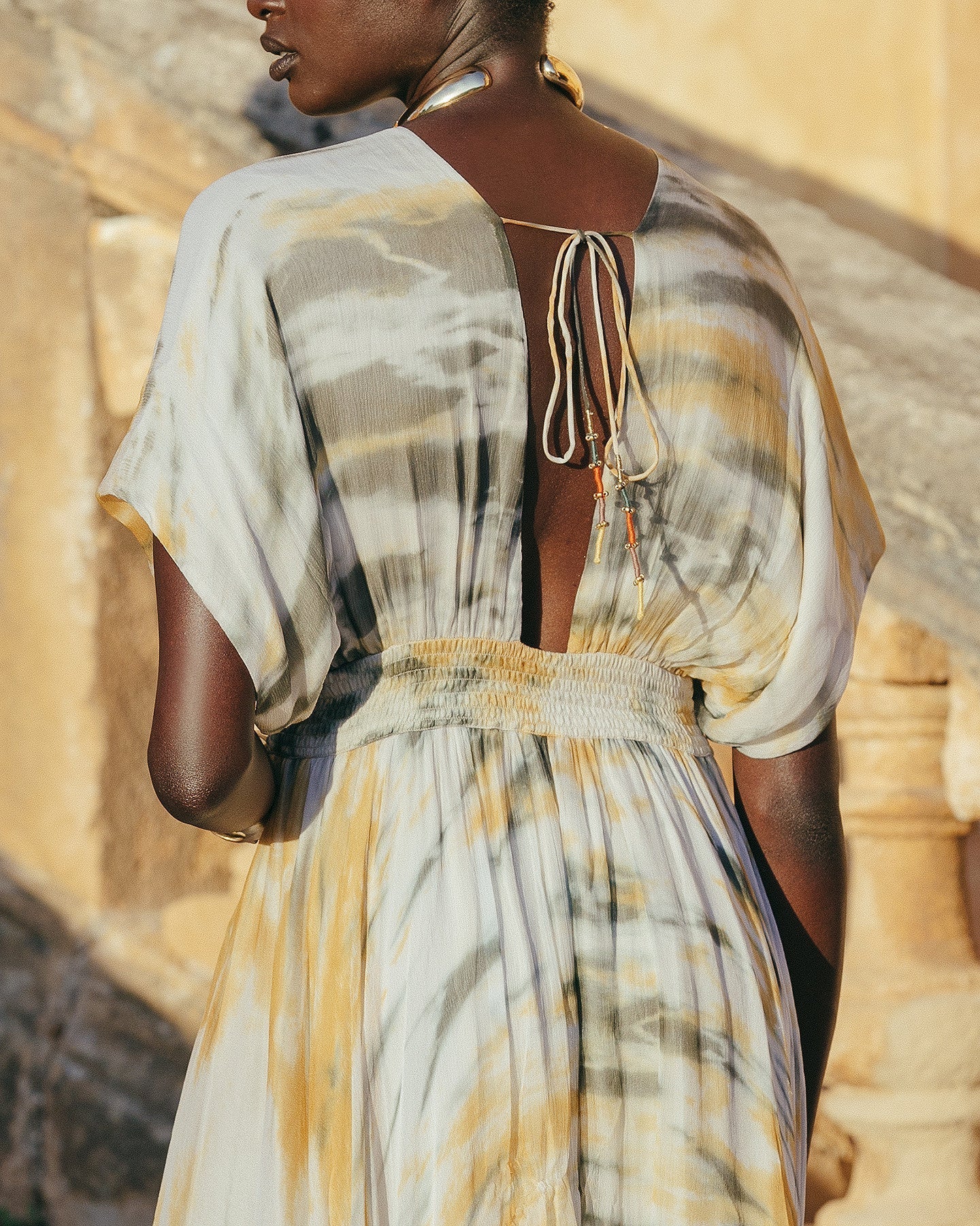 Robe Ines Kaki / Ocre | Mes Demoiselles Paris
