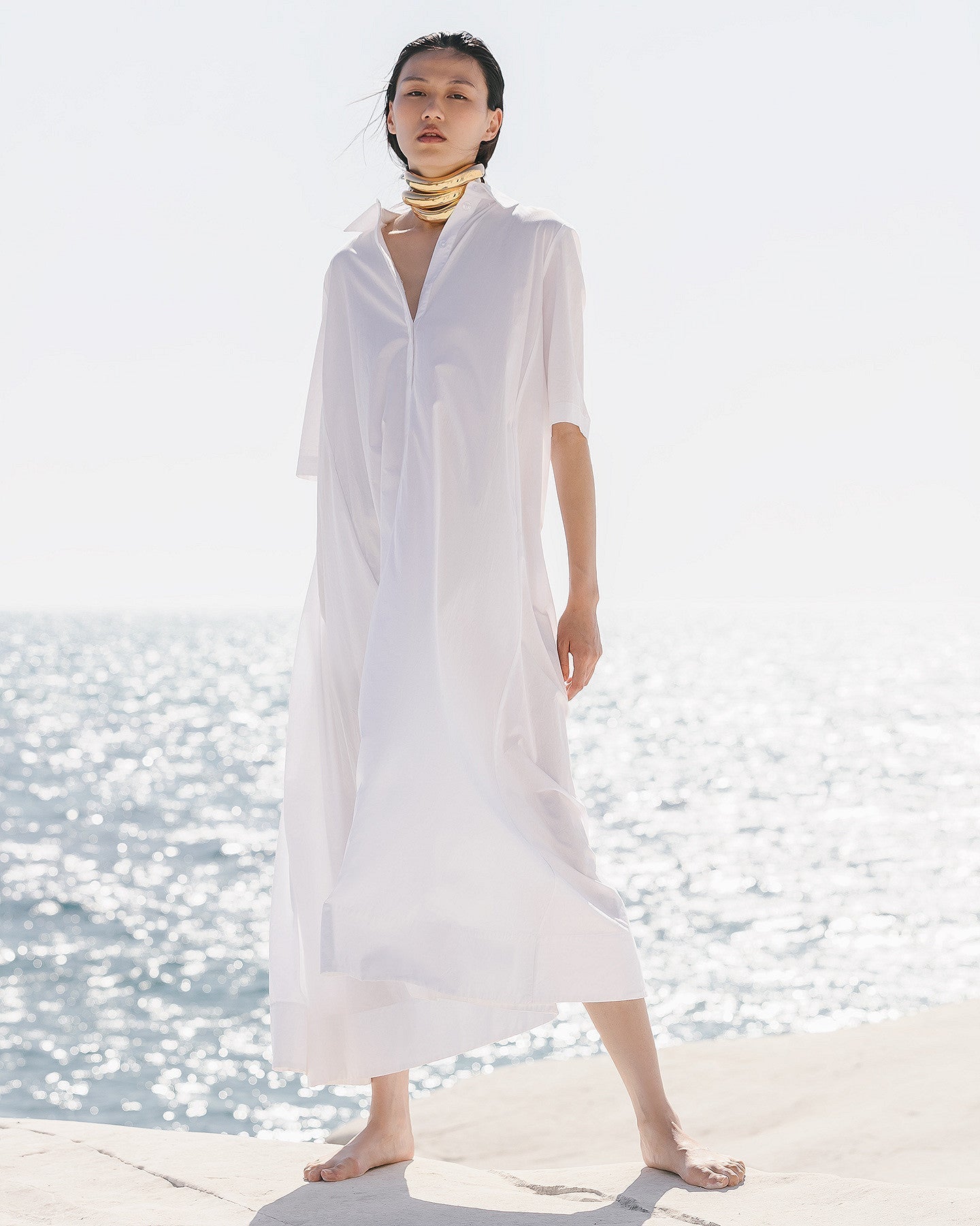 Robe Pierre de soleil Blanc | Mes Demoiselles Paris